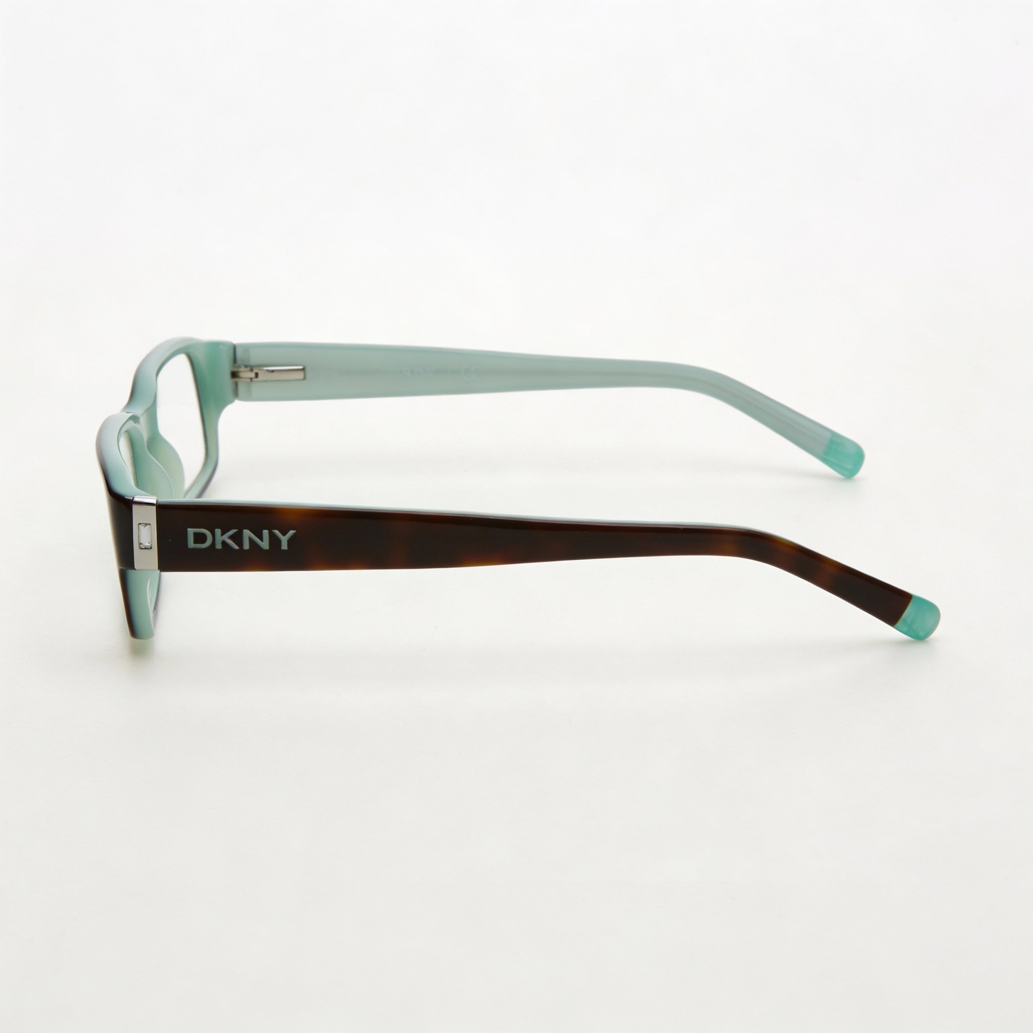 Gafas de vista DKNY 0dy4585b para mujer, rectangulares, de acetato color Havana Azure, 50 mm, Photo 3