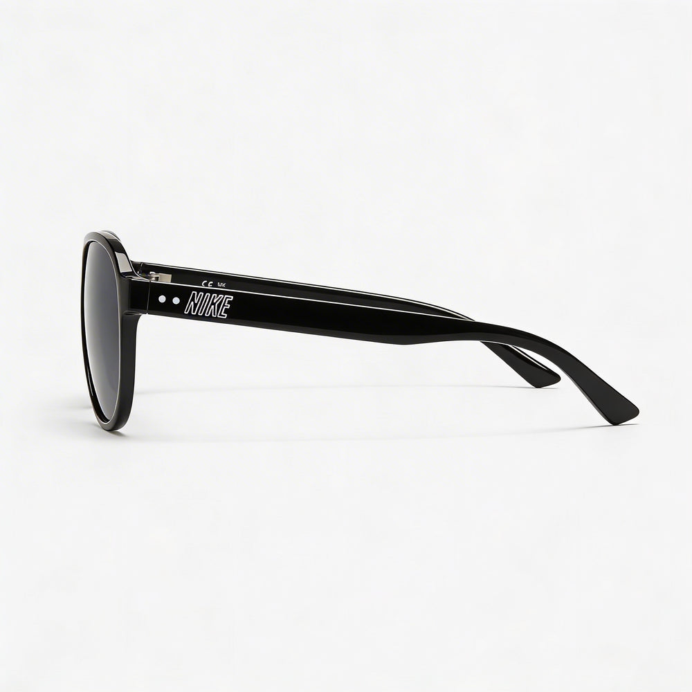 Nike Vintage Icon Unisex Sunglasses, Black Grey Plastic Frame, Dark Gray Lenses, 100% UVA/UVB Protection 59mm