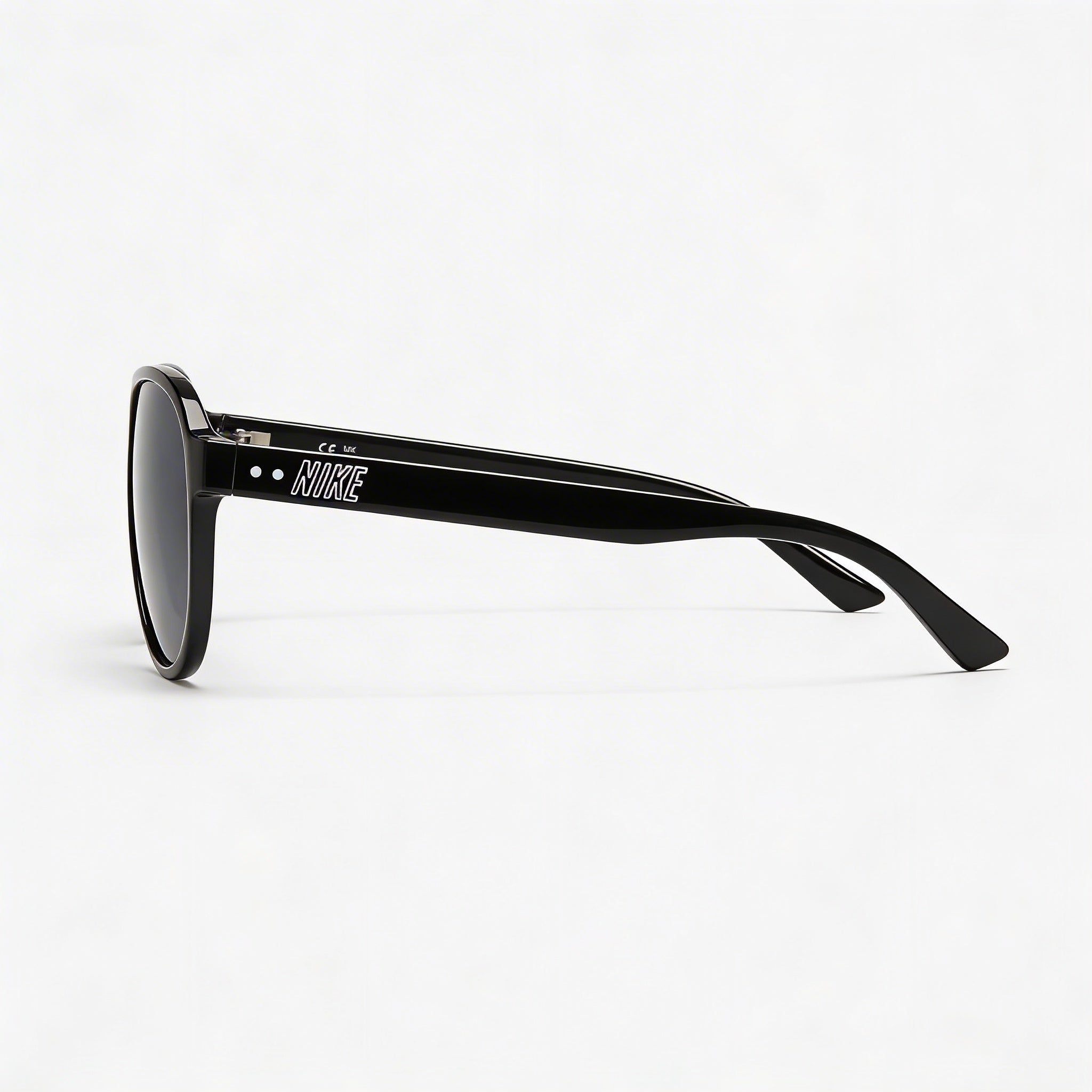 Nike Vintage Icon Unisex Sunglasses, Black Grey Plastic Frame, Dark Gray Lenses, 100% UVA/UVB Protection 59mm, Photo 3