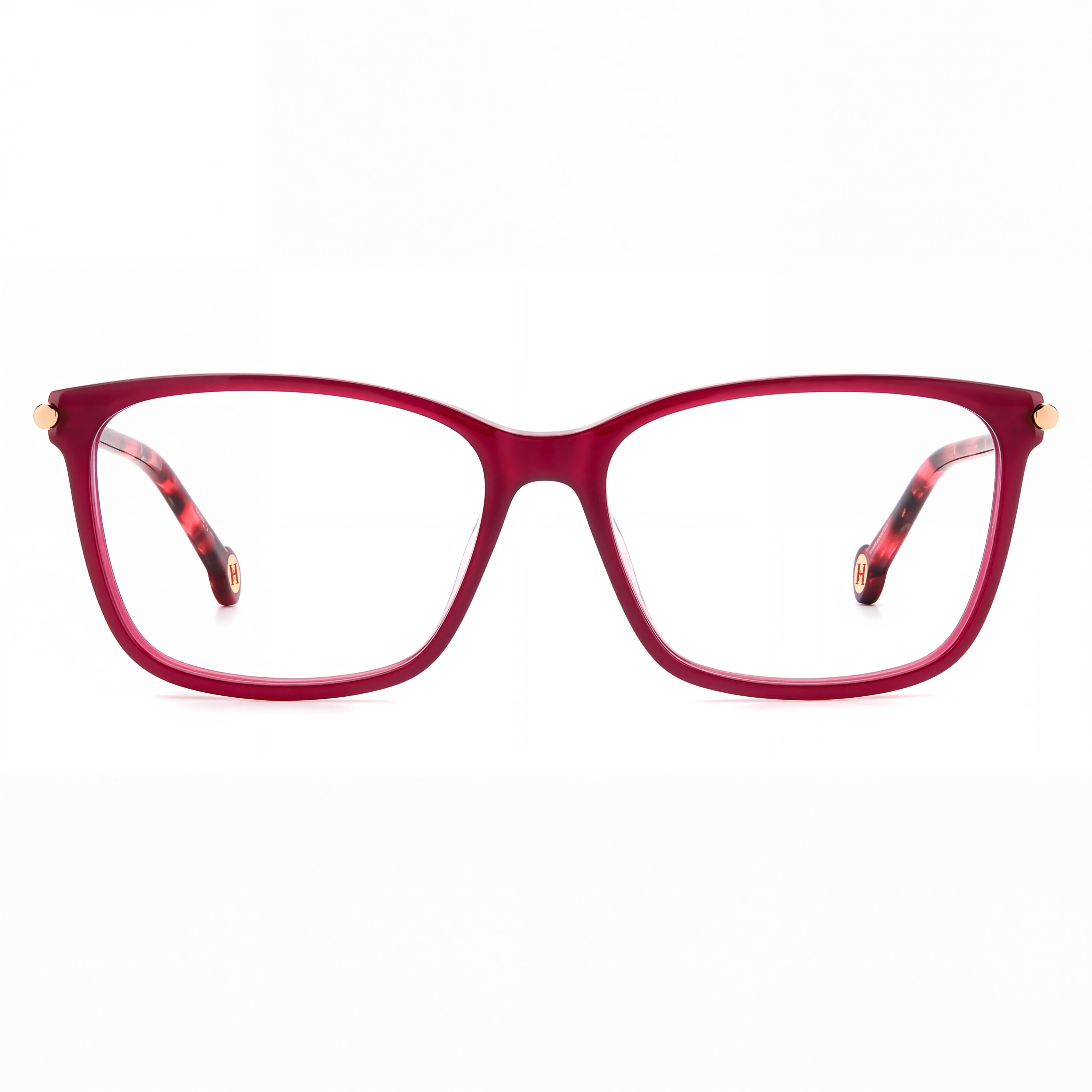Carolina Herrera Classic Women's Burgundy Gold Plastic Frame 55mm, Photo 2