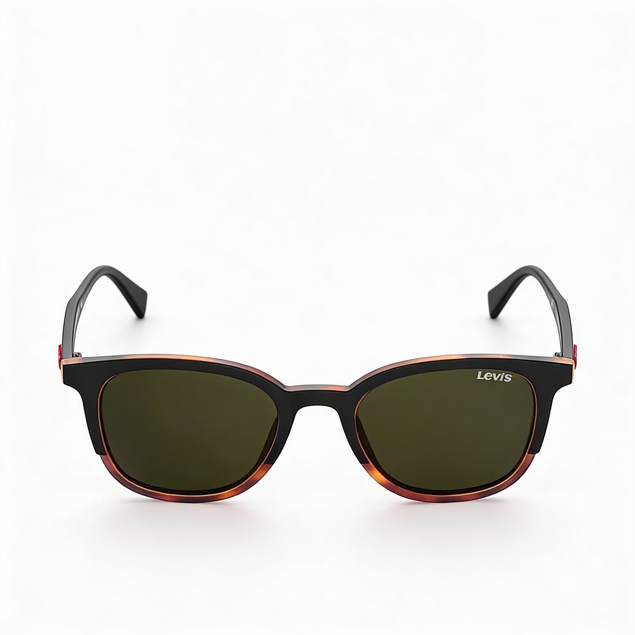 LEVI'S Modern Men's Black Havana Eco Polyamide UV Protection Sunglasses 52-20-145, Photo 3