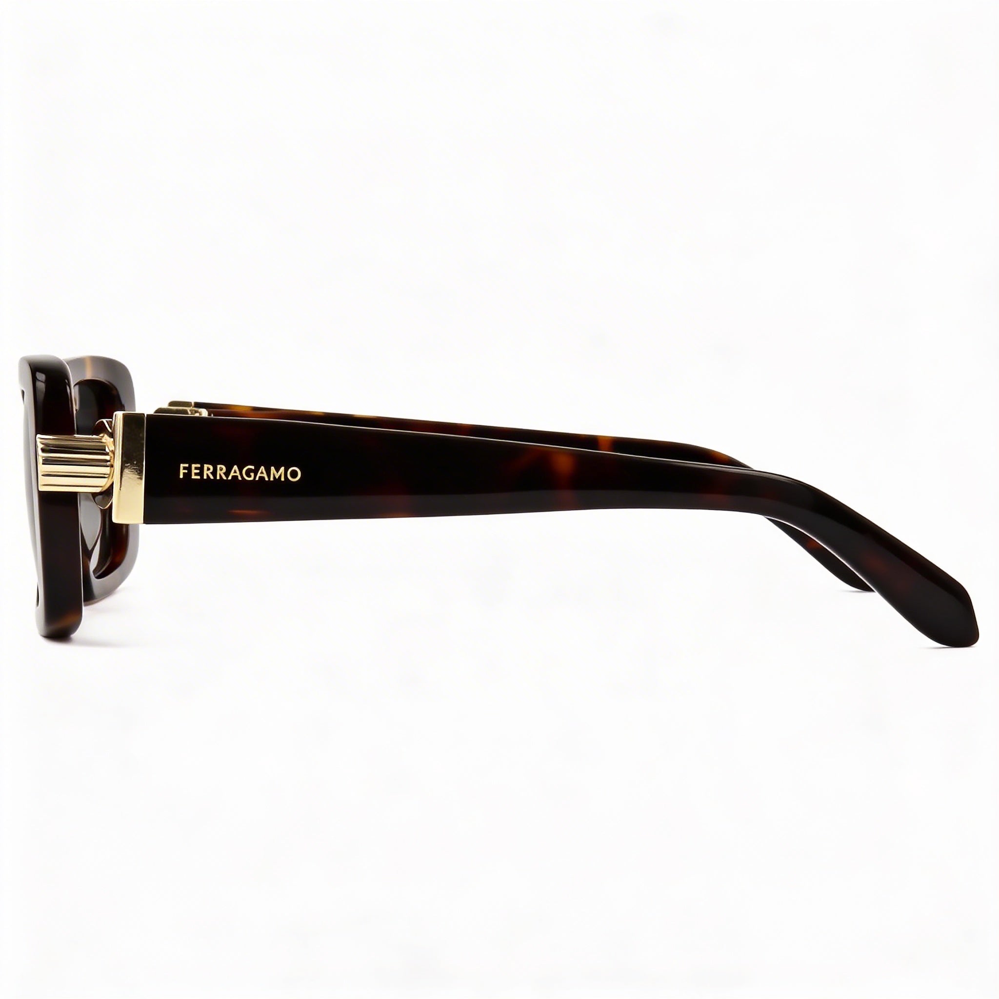 Salvatore Ferragamo Sf1105s Gafas de sol para mujer con armazón de acetato efecto carey y lentes de policarbonato con protección UV, 52 mm, Photo 3