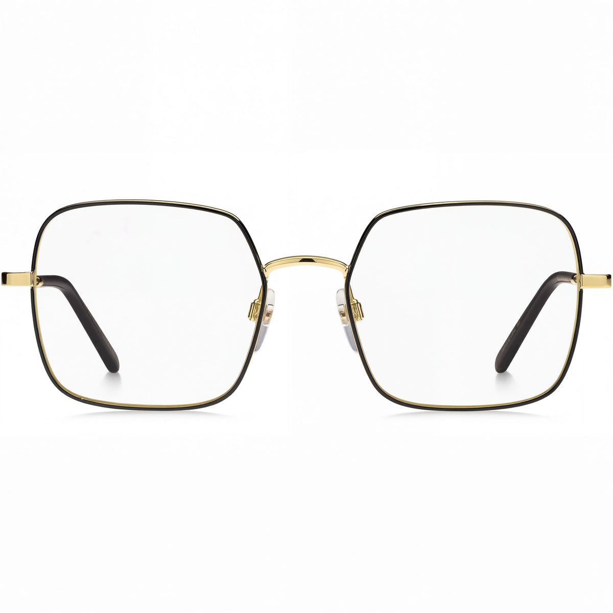 Marc Jacobs Marc 507 Women's Gold Black Metal Eyeglasses with Clear Demo Lenses, Prescription Ready 54mm, Photo 2
