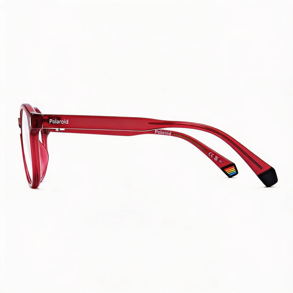 Gafas de sol Polaroid Pld D452 unisex modernas, montura roja inyectada, lentes de policarbonato no polarizadas, 50 mm