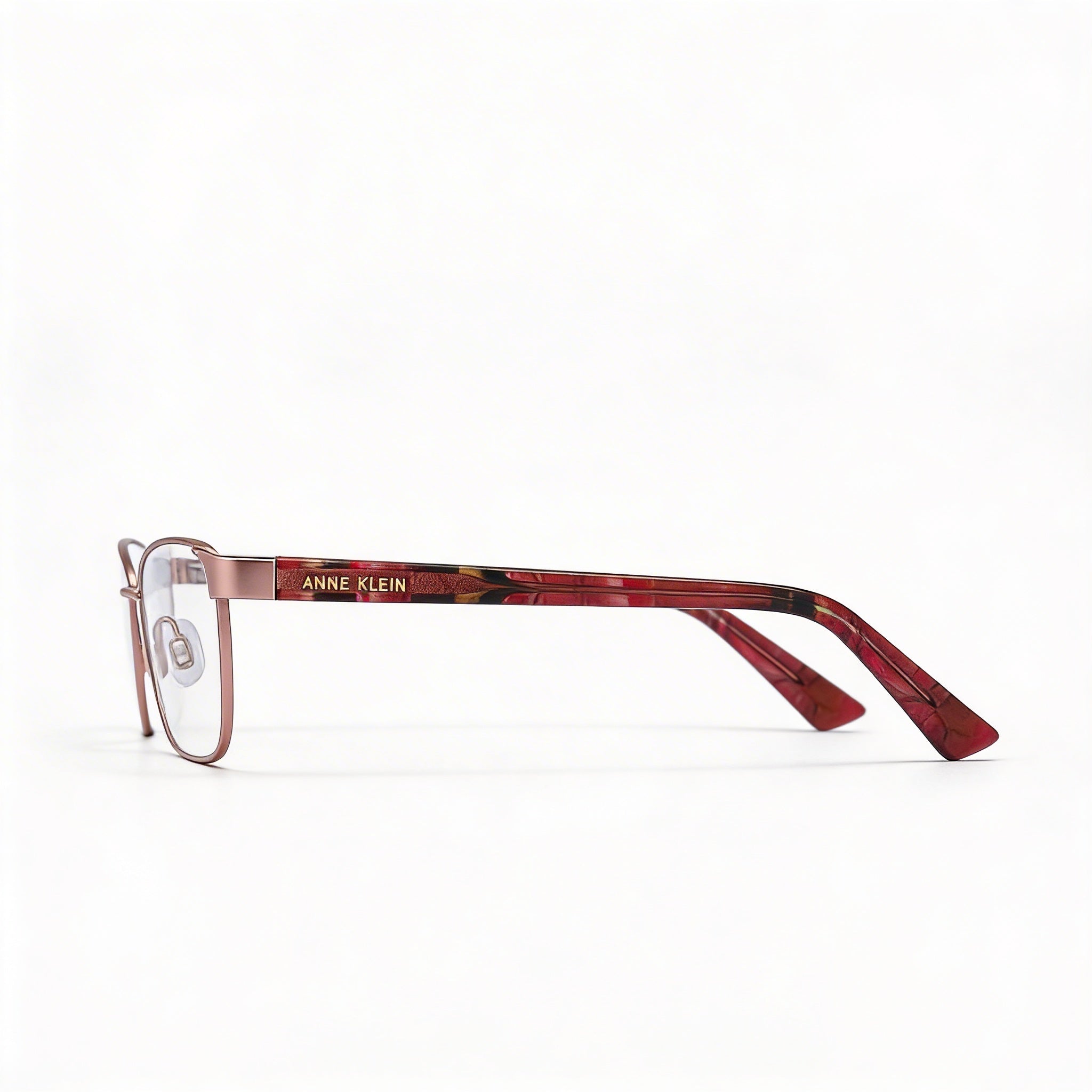 Anne Klein Classic Men’s Rose Gold Acetate Frame Eyeglasses with Multicolor Polycarbonate Lenses 53-15-140mm, Photo 3