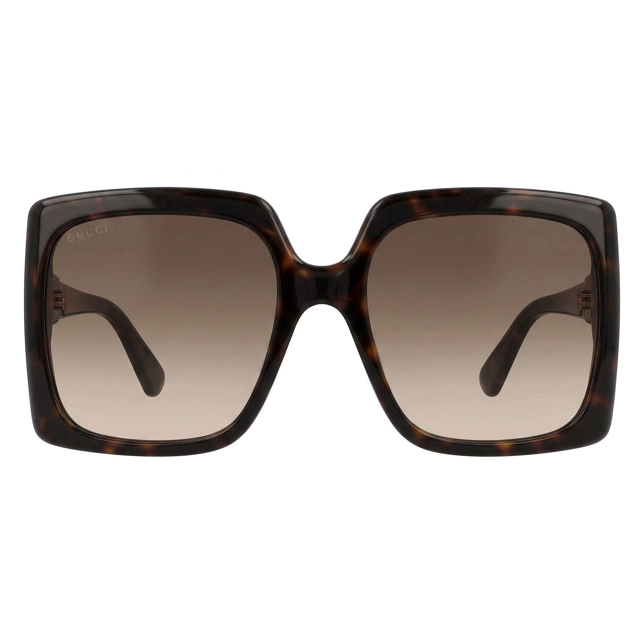 Gucci Gg0876s Women's Havana Injected Oversized Fashion Square Brown Gradient UV Protected Sunglasses 60mm, Photo 2