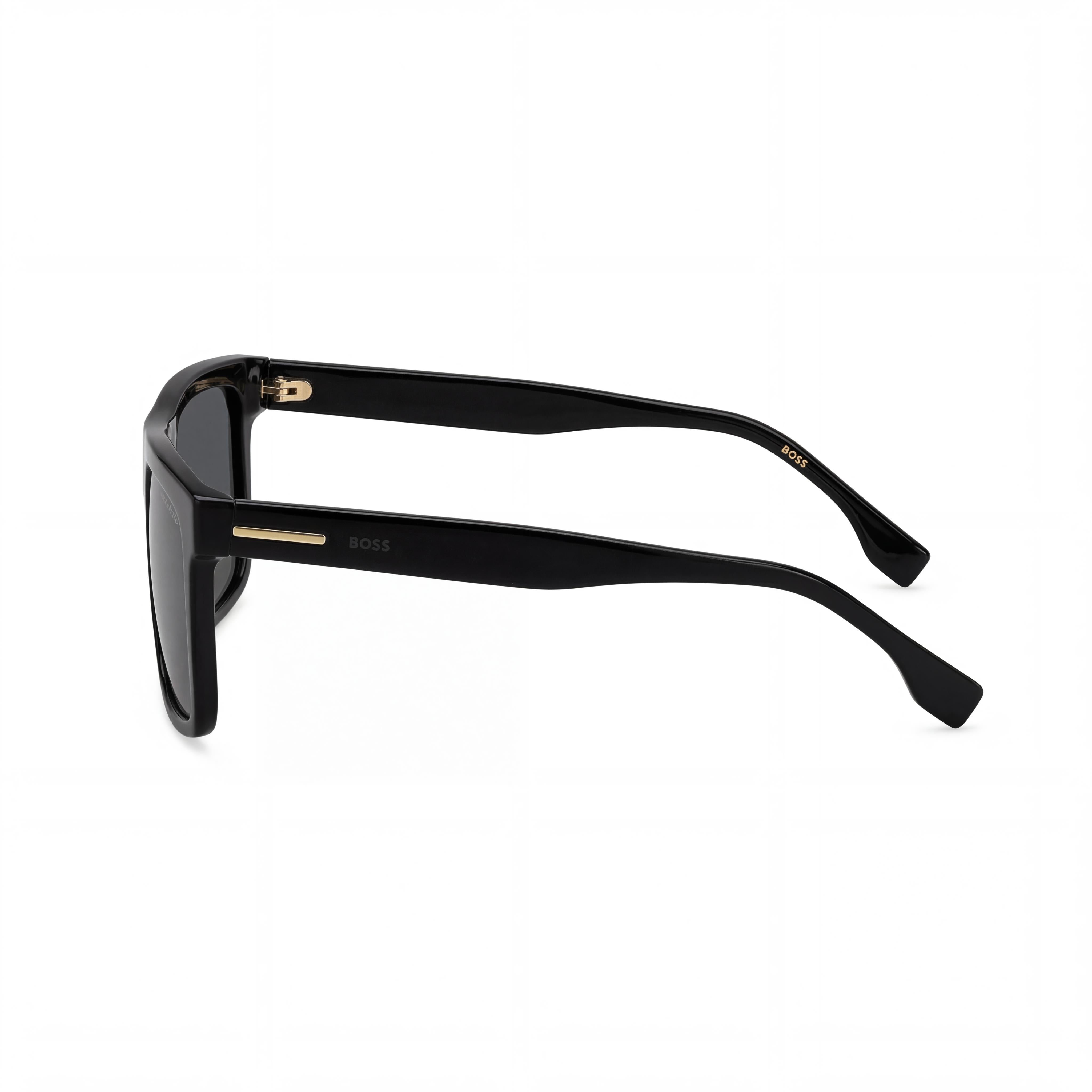 Hugo Boss 1440/S Unisex Square Acetate Black Grey Frame Gray Gradient Polarized UV Protection Sunglasses 59-17-150, Photo 3