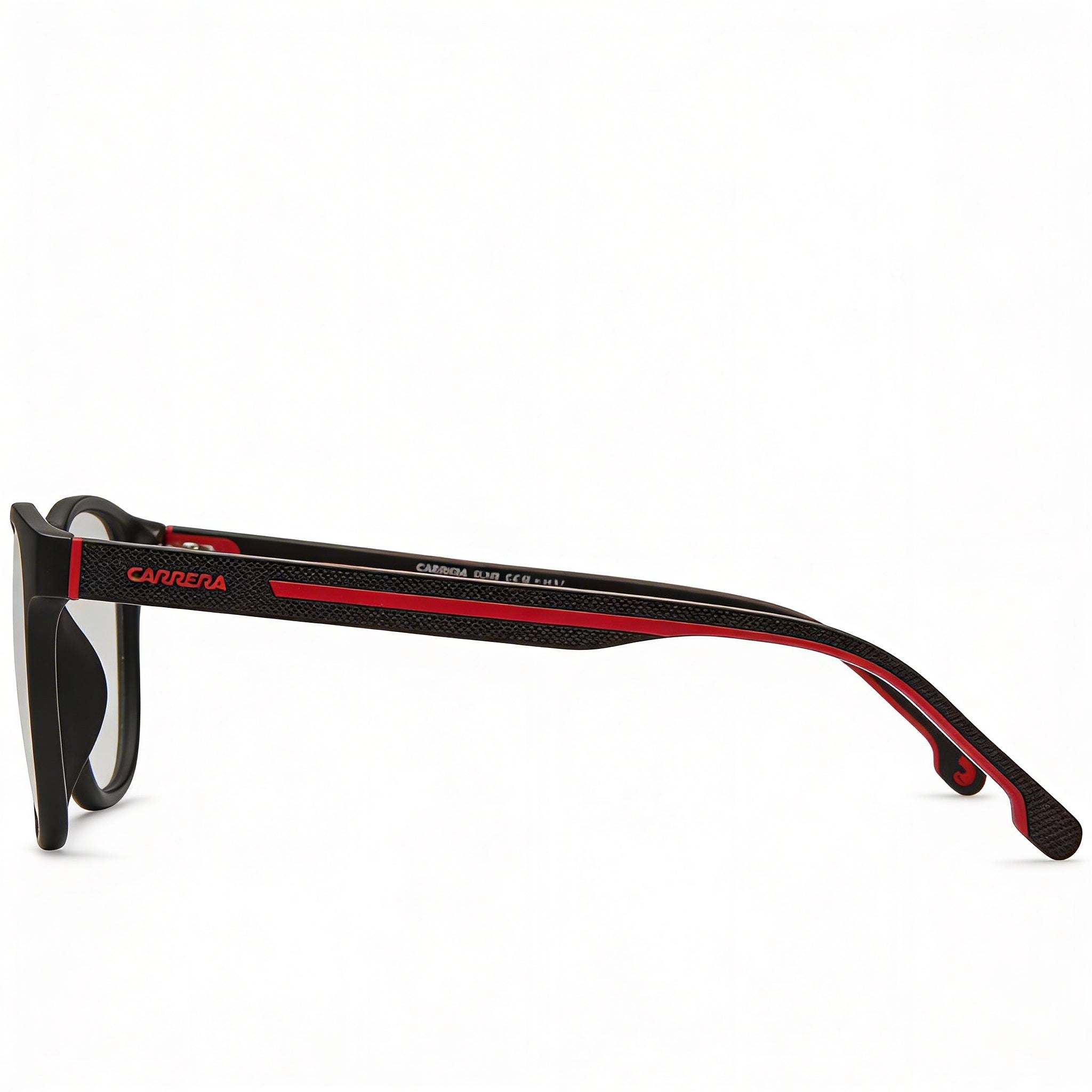 Gafas de sol Carrera Casual Ca8062/cs para hombre, con montura de propionato en negro mate y rojo, lentes de policarbonato y protección UV, 51 mm, Photo 3