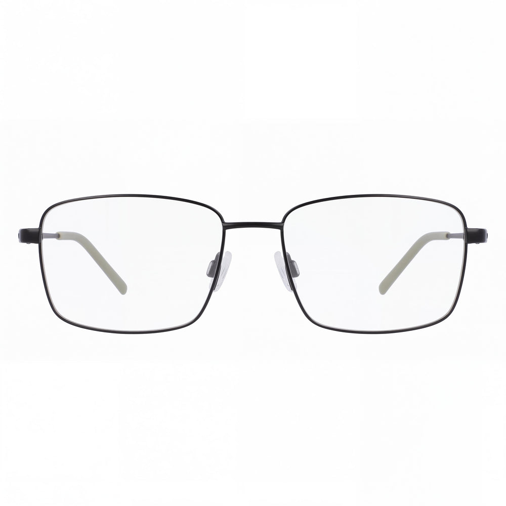 JOE Joe4086 Men's Metal Frame Eyewear with Blackjack Frame Color and Clear Lenses, Lens Width 56mm