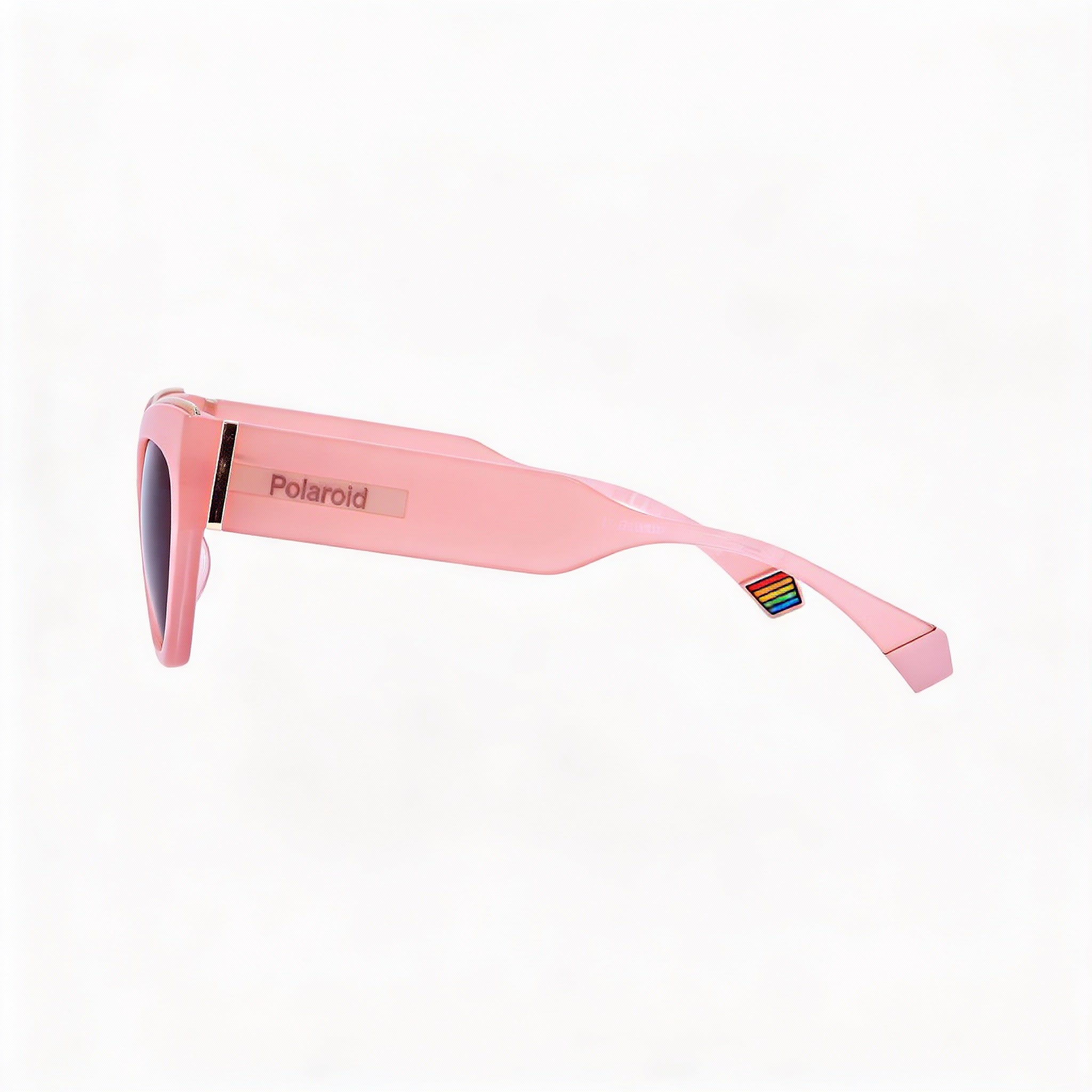 Polaroid Women's PLD 6199/S/X Cat Eye Pink Polycarbonate Grey Polarized Sunglasses 100% UV Protection 50mm, Photo 3