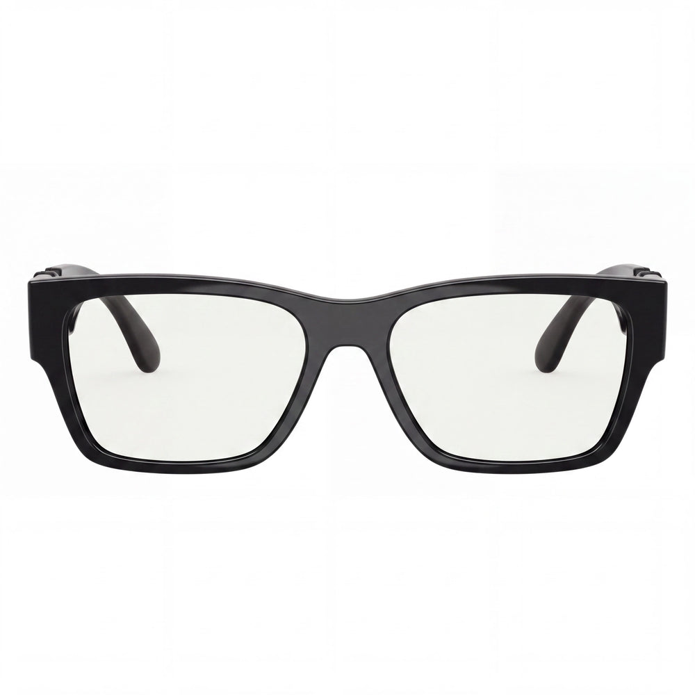 Gafas Versace Ve 3368u para mujer con montura inyectada en color negro y lentes transparentes de policarbonato de 53 mm
