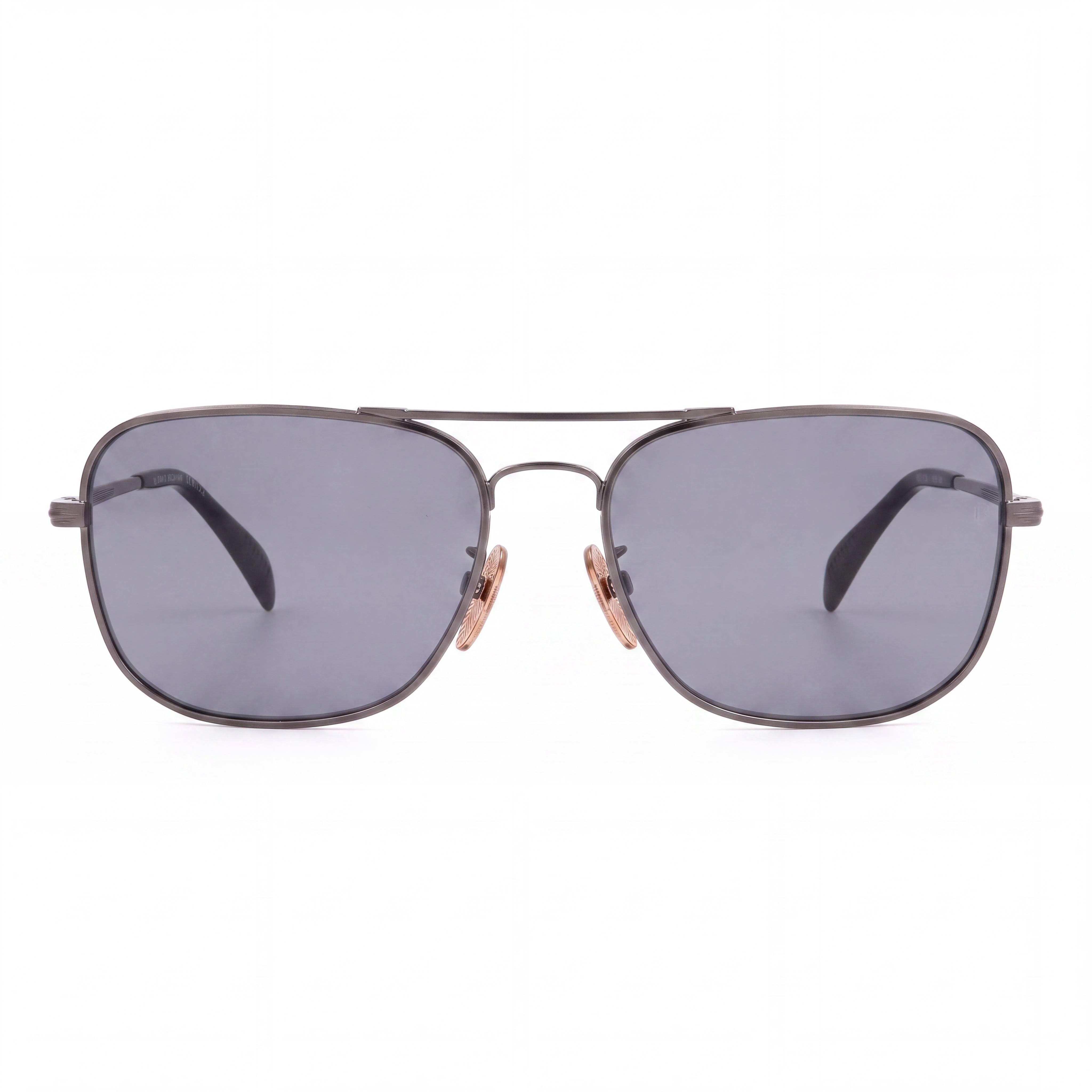 David Beckham Db 1093/s Classic Unisex Stainless Steel Dark Ruthenium UV Protection Sunglasses 59mm, Photo 2
