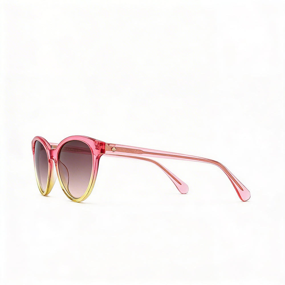 kate spade new york ADELINE/G/S Women's Pink Shaded Yellow Brown Acetate Gradient UV Sunglasses 55mm