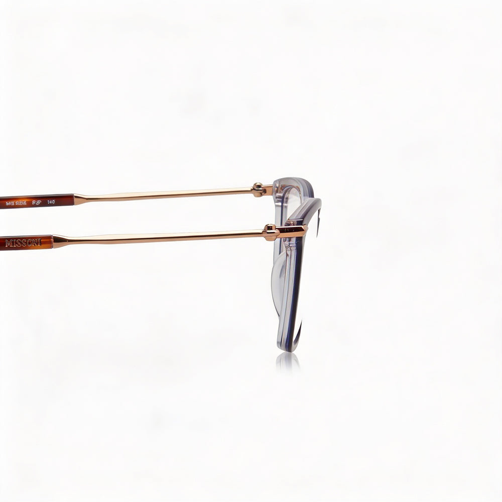 Gafas de sol Missoni Mis 0058 para mujer con montura de acetato, color azul y ancho de lente de 53 mm