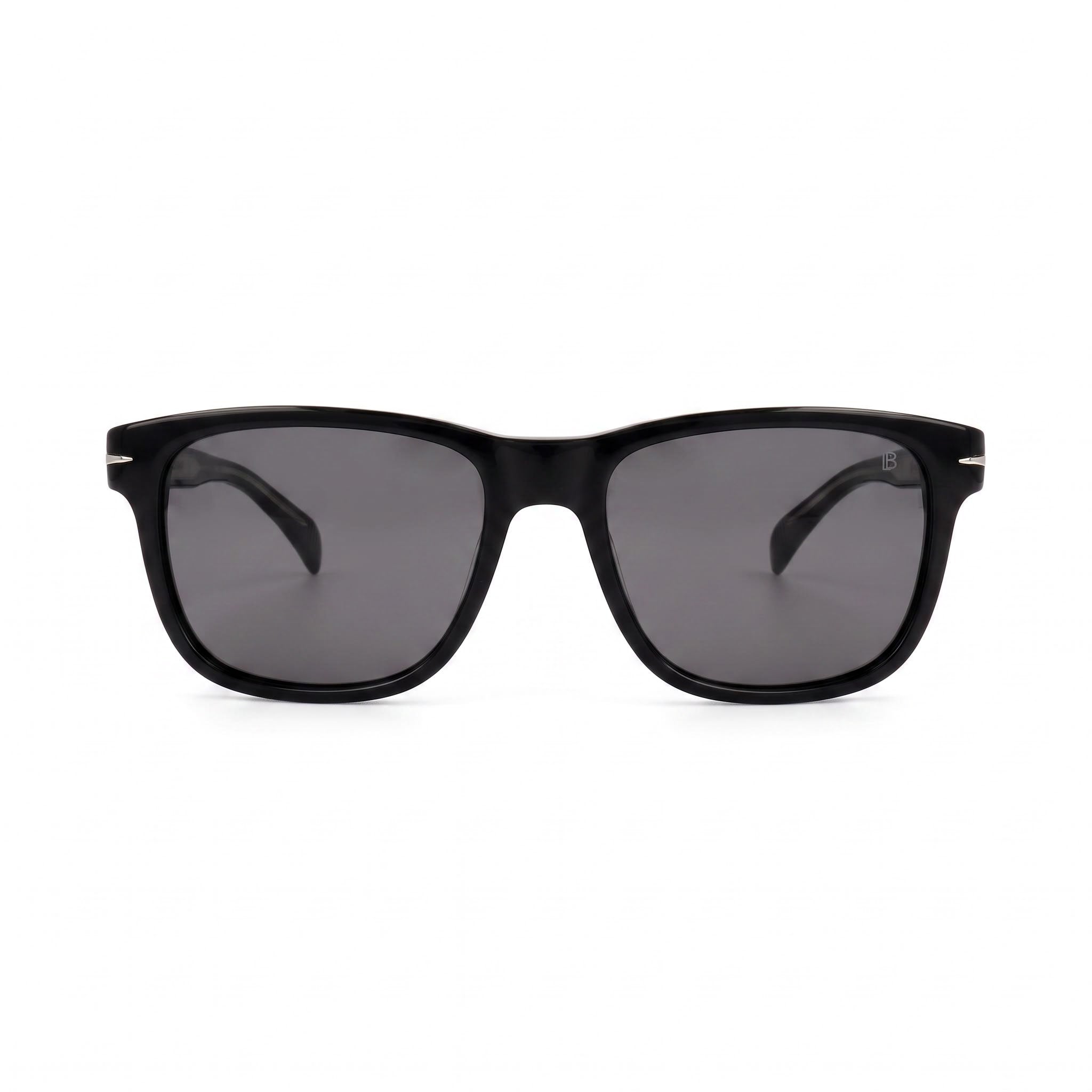Gafas de sol David Beckham Db 1045/S unisex de acetato, color negro y plateado, lentes negro y plateado, protección UV, 54 mm, Photo 2