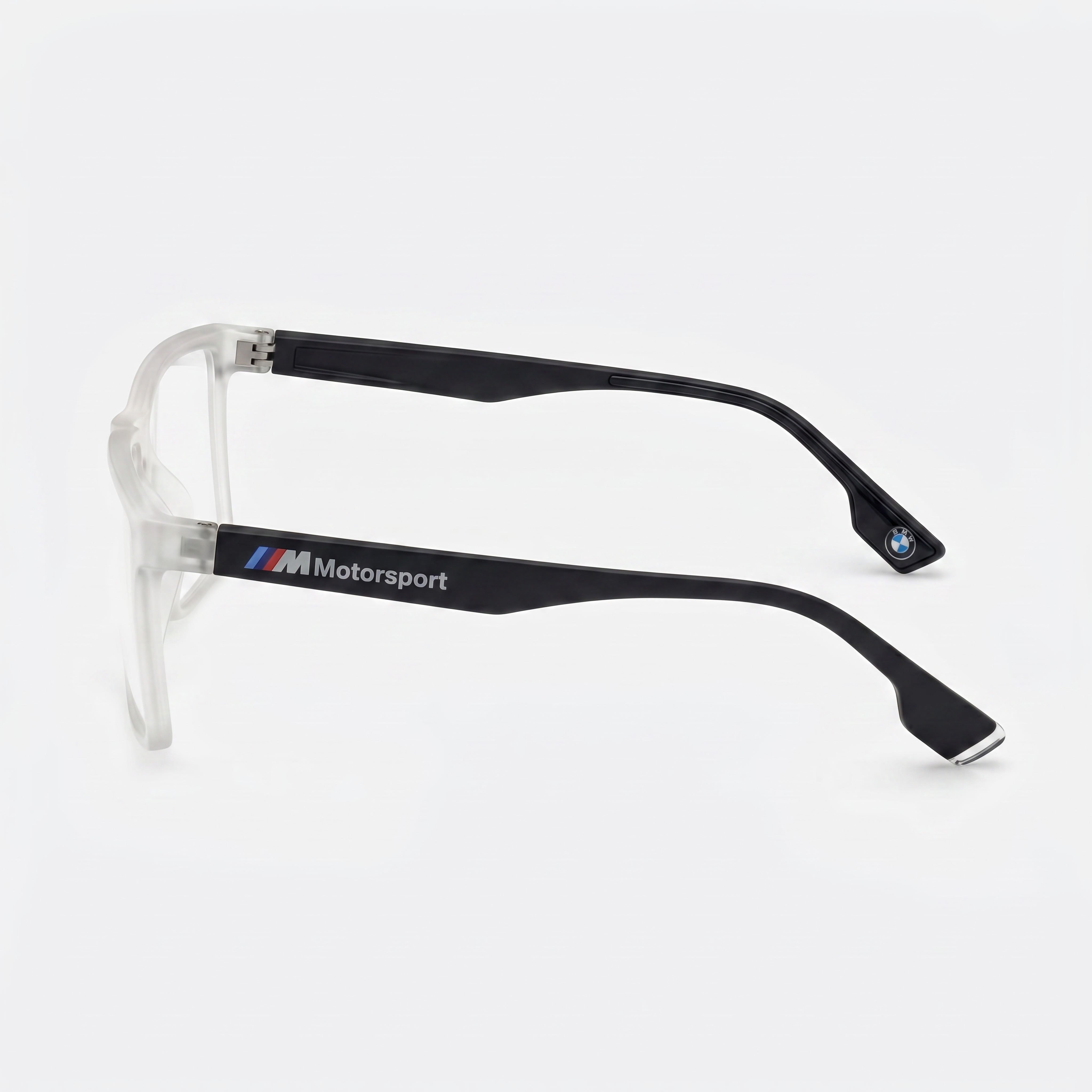 BMW MOTORSPORT Bs5003 Gafas de hombre con montura inyectada en negro mate de cristal, sin graduar, 57-15-145, Photo 2