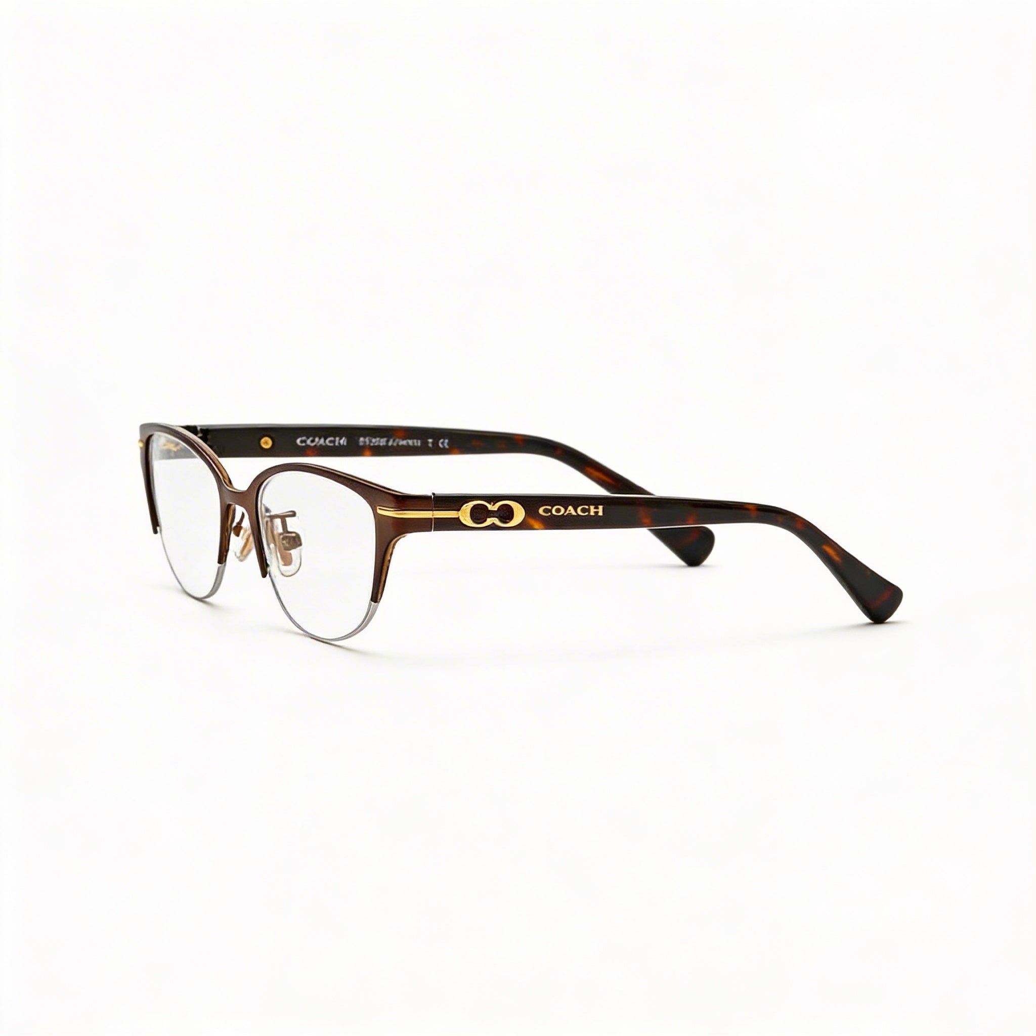 Gafas de Vista COACH Hc 5058 de Mujer Rectangulares Semial Aire en Marrón Oscuro Satinado Carey Oscuro de Compuesto de 49mm, Photo 3