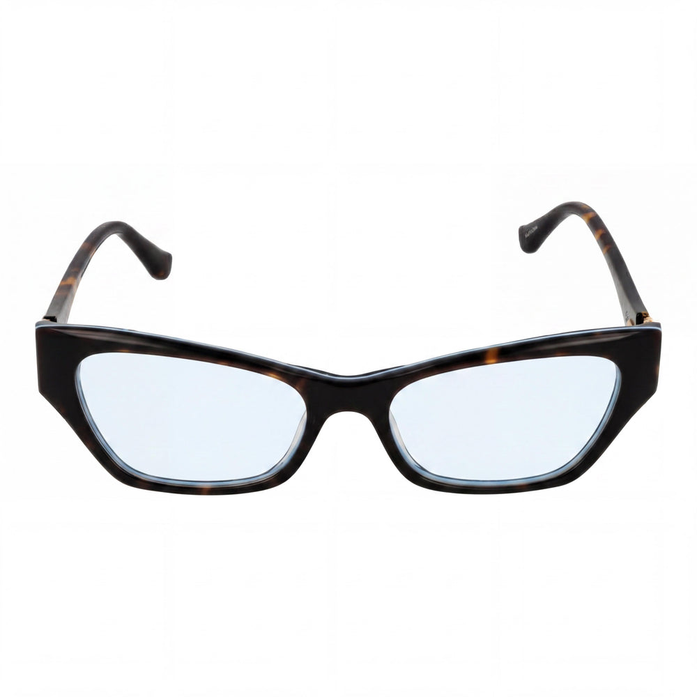 Gafas graduadas GUESS GU2747 para mujer, montura completa, ojo de gato, color Habana oscuro, de plástico, con lentes de 51 mm de ancho