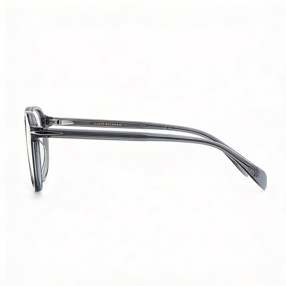 David Beckham Db 1084 Gafas de hombre, armazón de plástico gris transparente, ancho de lente de 51 mm