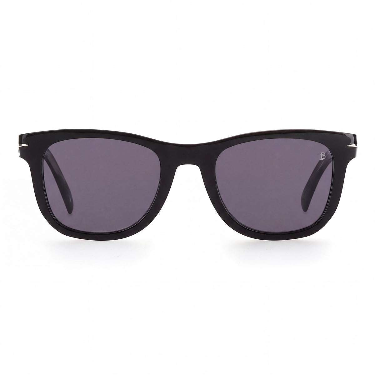 David Beckham Db 1006/S Men's Black Acetate Square Polarized Sunglasses, Grey Clip-on & Lenses 50mm, Photo 2