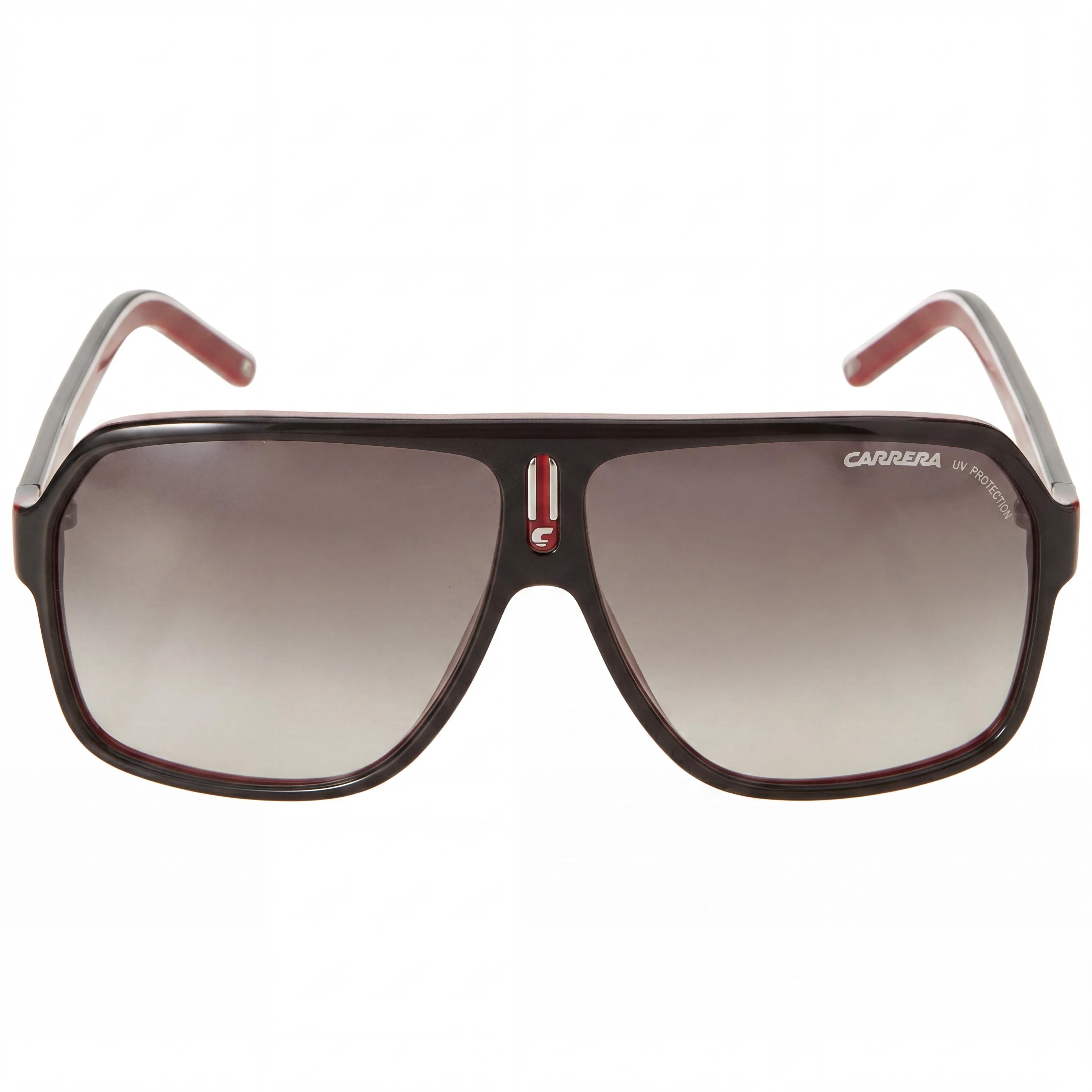 Carrera CARRERA 27 Men's Black Red Crystal White Plastic Frame Dark Grey Shaded UV Protected Sunglasses 62mm, Photo 2
