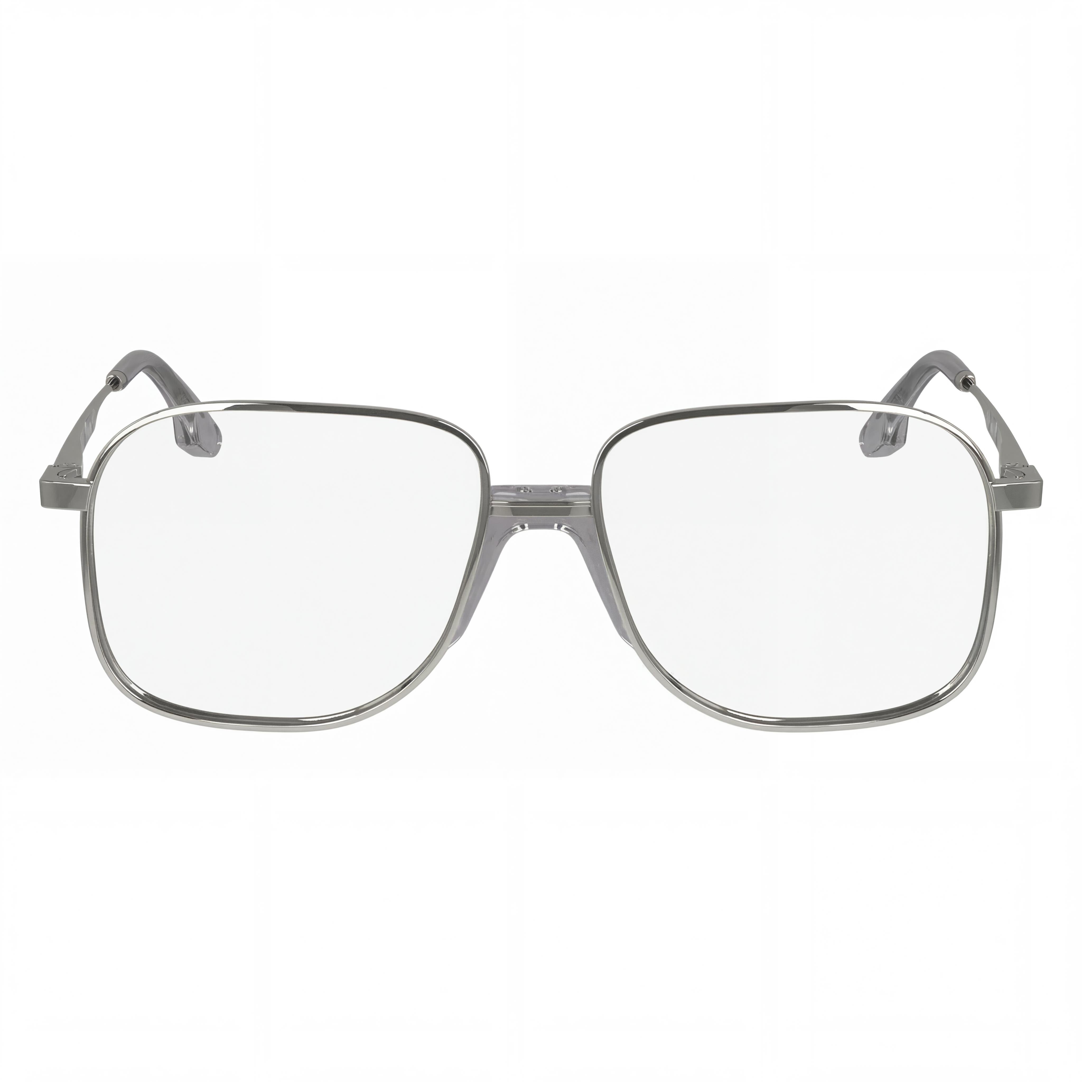 Gafas Victoria Beckham Modern VB2134 para mujer con montura de metal plateado y lentes de policarbonato plateado, tamaño 56 mm, Photo 2