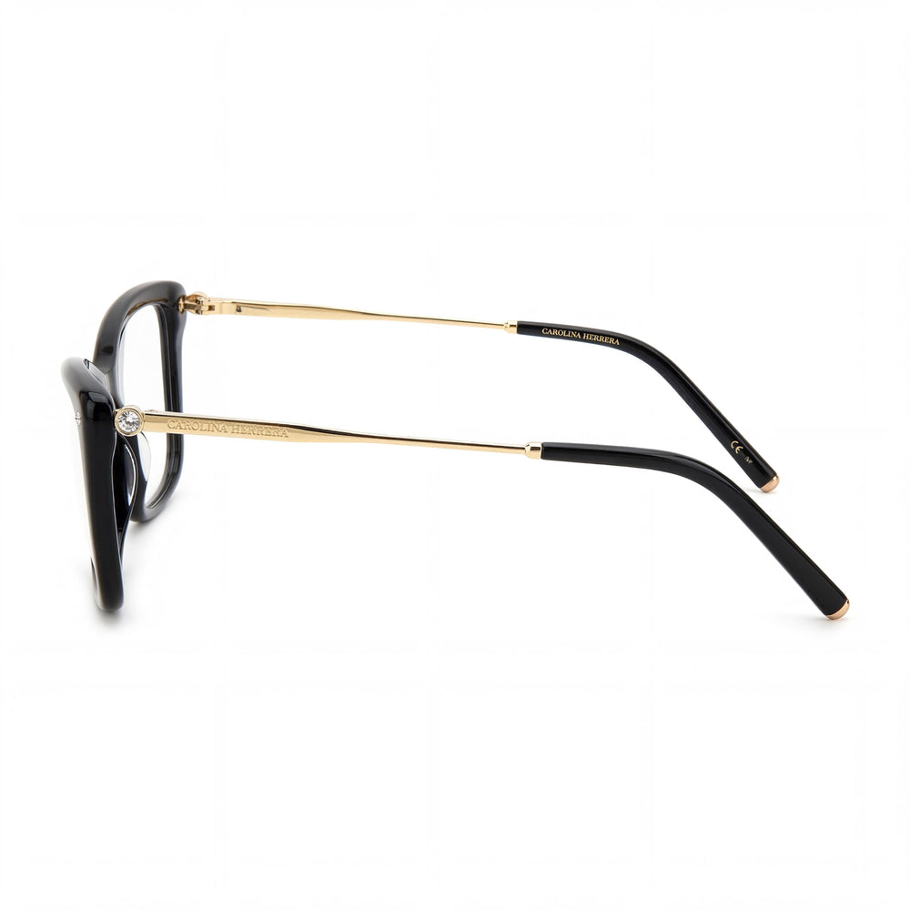 Gafas de sol Carolina Herrera Her 0155 para mujer, armazón de plástico multicolor con lentes de policarbonato negras, 55-15-145mm