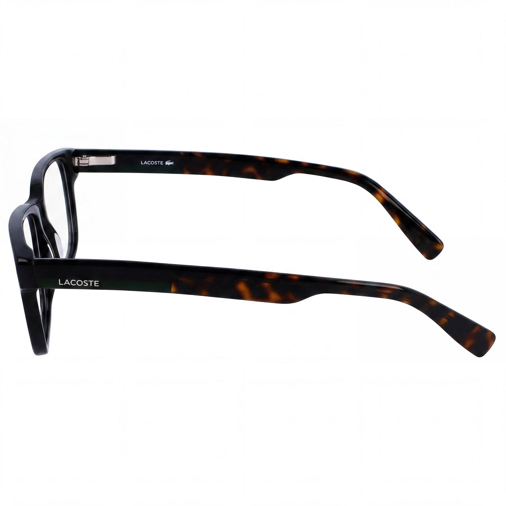 Lacoste L2910 Modern Sport Unisex Eyeglasses, Black Acetate Full-Rim Frame, 55mm Lens Width
