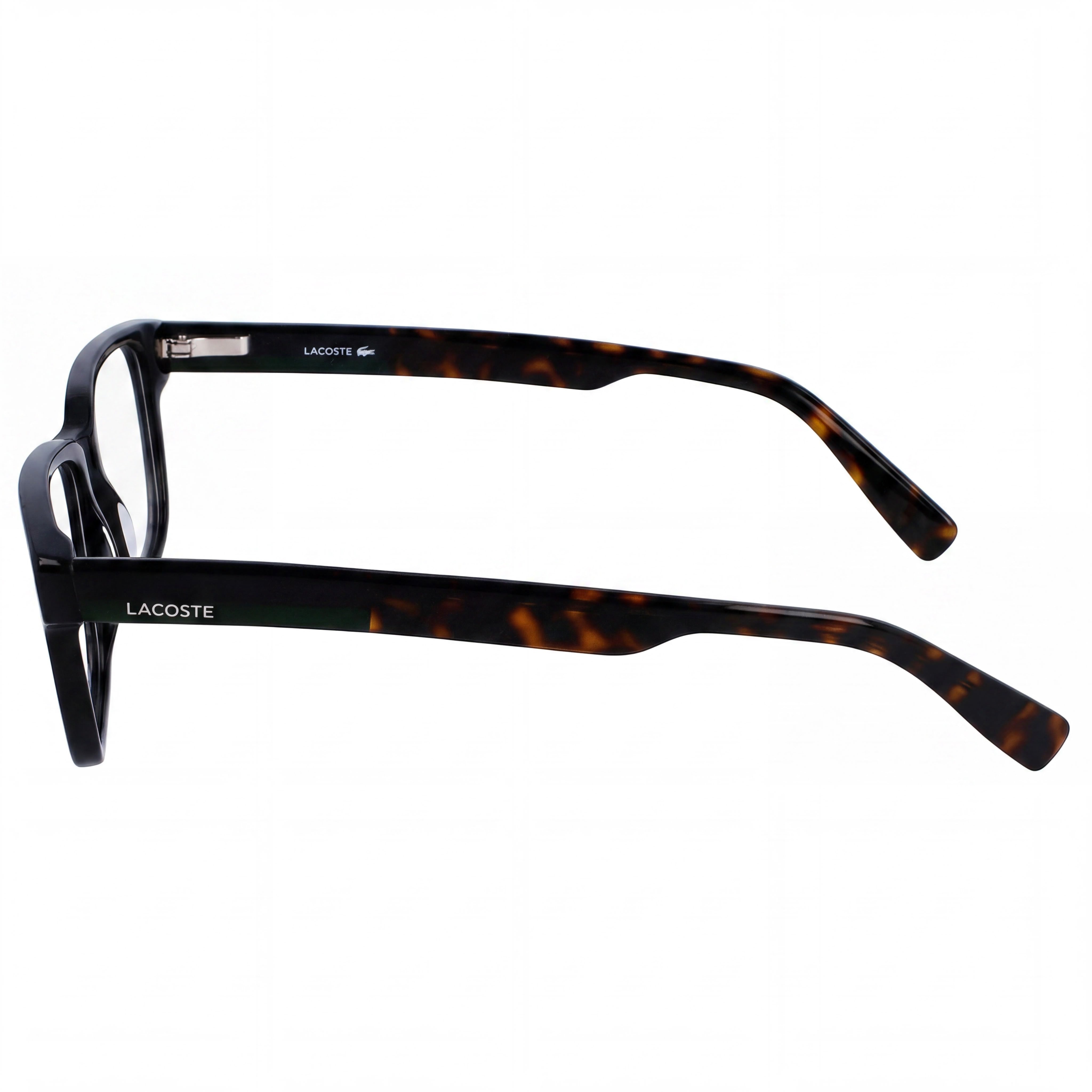 Lacoste L2910 Modern Sport Unisex Eyeglasses, Black Acetate Full-Rim Frame, 55mm Lens Width, Photo 2