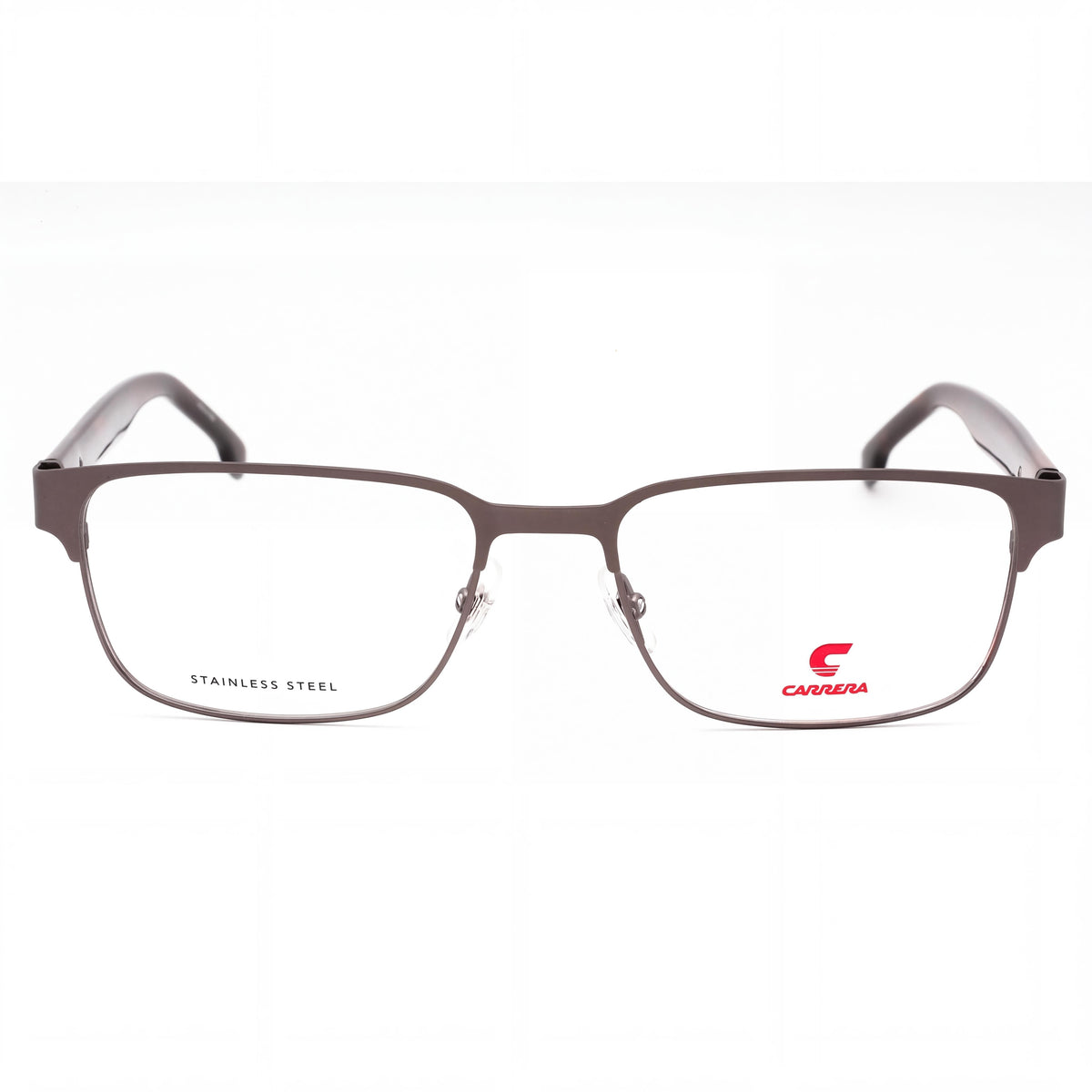 Carrera Carrera 8891 Gafas de hombre, montura de metal rutenio oscuro Habana, lentes transparentes, tamaño 56mm, Photo 2