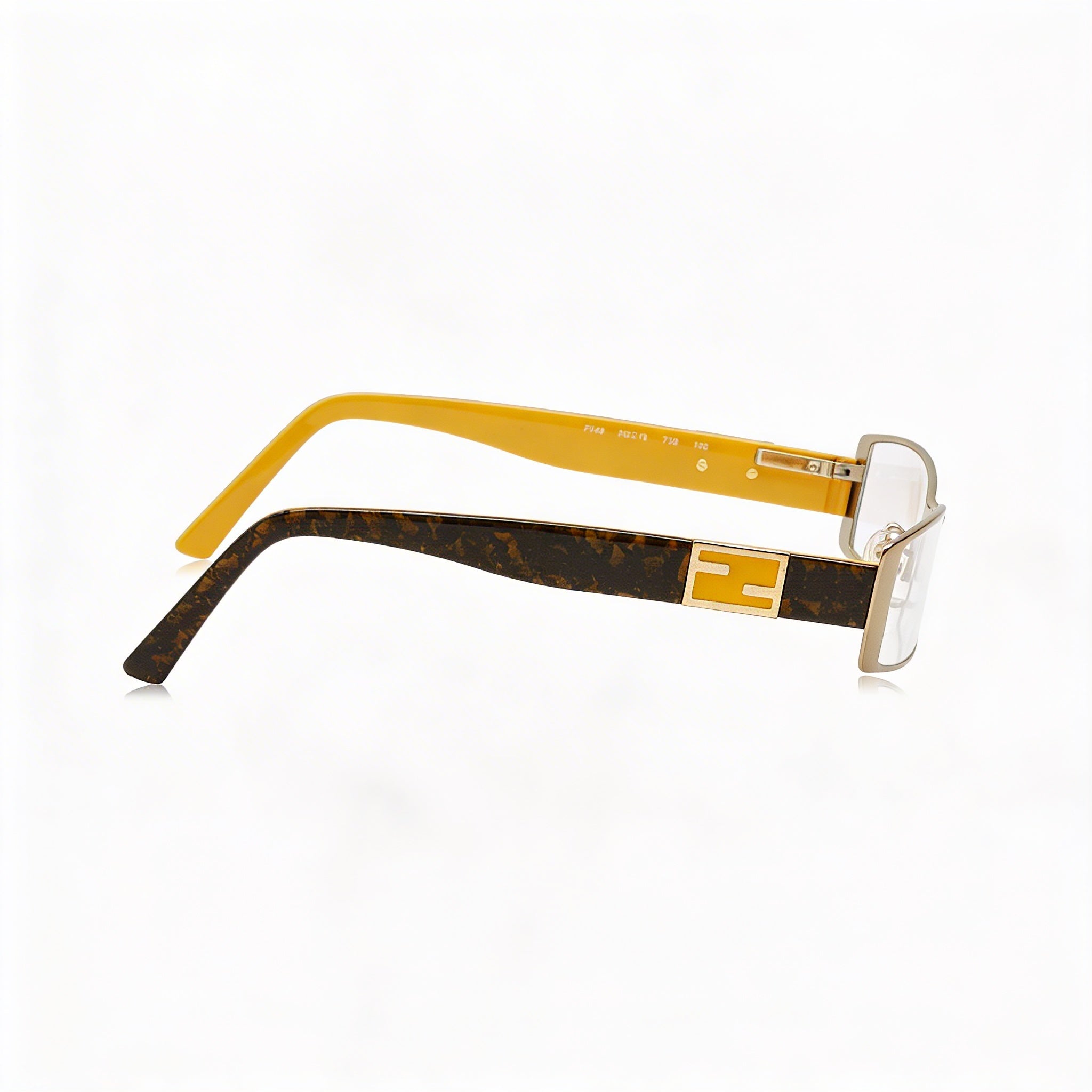 Fendi Women's Eyeglasses with Gold Composite Frame and Plastic Non- Lenses, 52mm, Photo 2