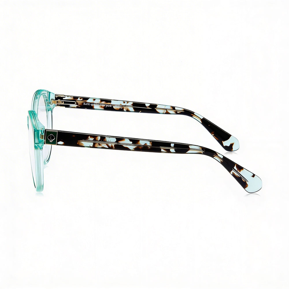 kate spade new york Gafas Unisex Modernas con Montura de Acetato, Cristales de Policarbonato en Teal, Tamaño 48-19-140mm