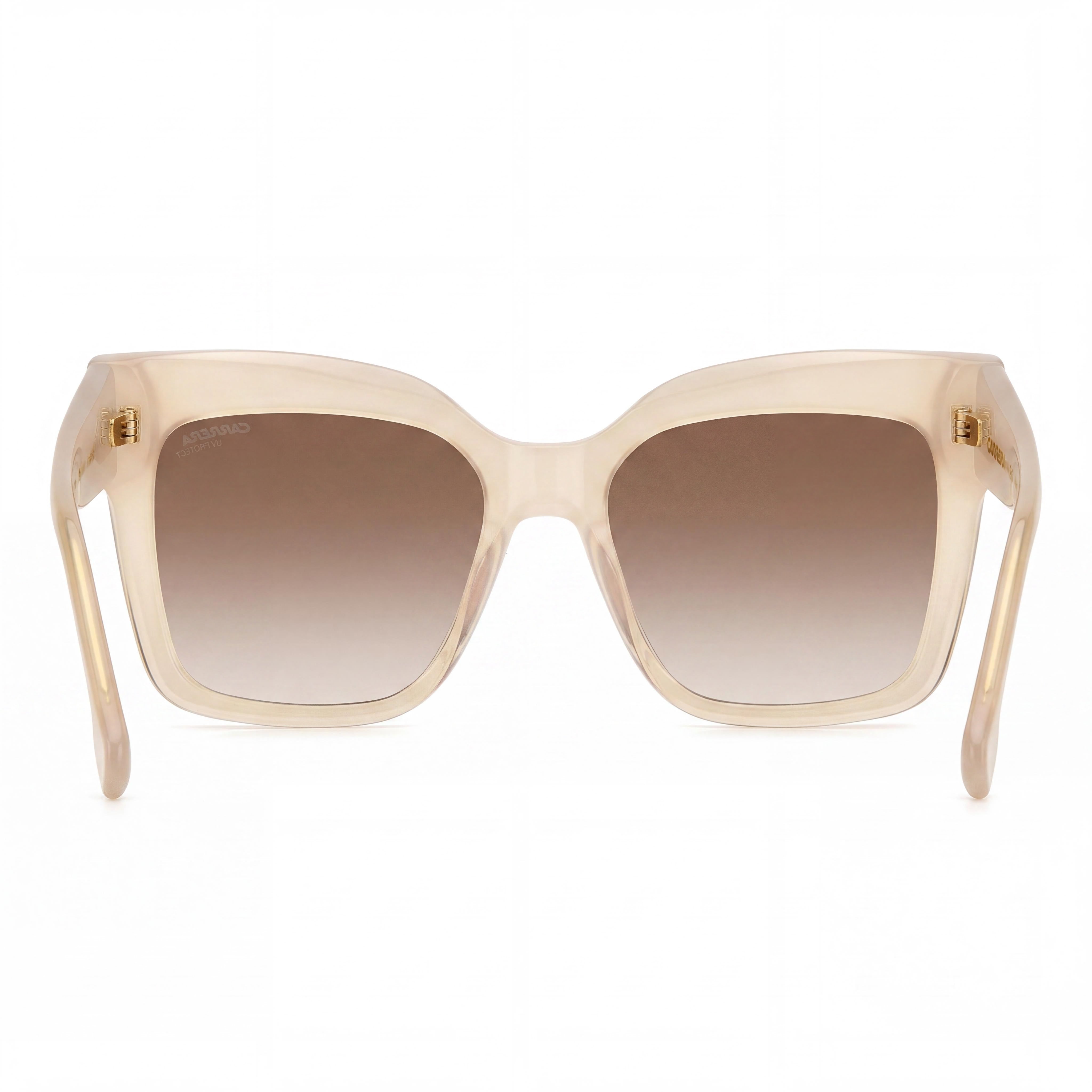 Carrera Casual Women's Ivory Acetate Frame Non-Polarized Brown Shaded Lens Sunglasses 54mm Lens 17mm Bridge 140mm Temple, Photo 2