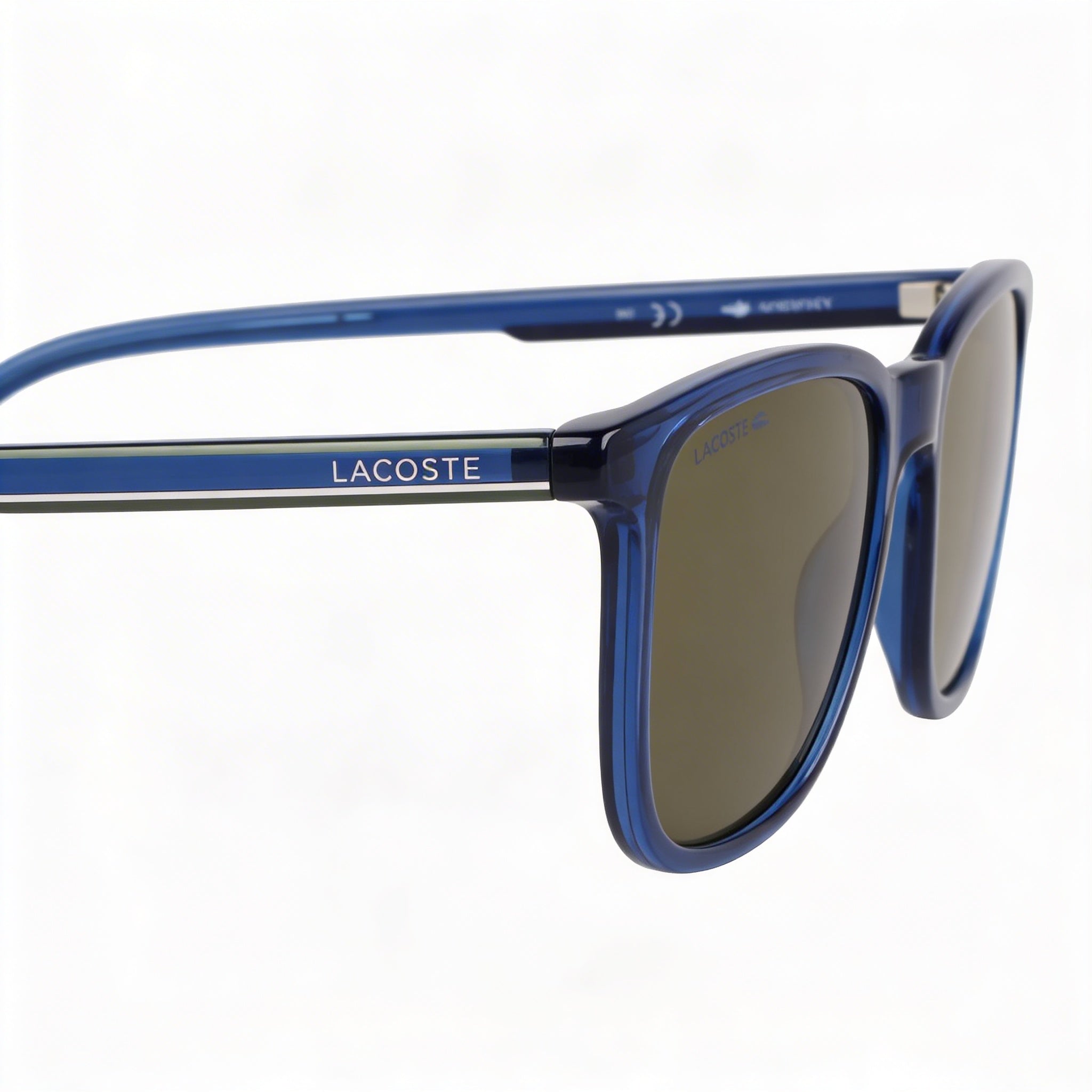 Lacoste Casual Unisex Transparent Blue Injected UV Protection Non-Polarized Sunglasses 53mm, Photo 3