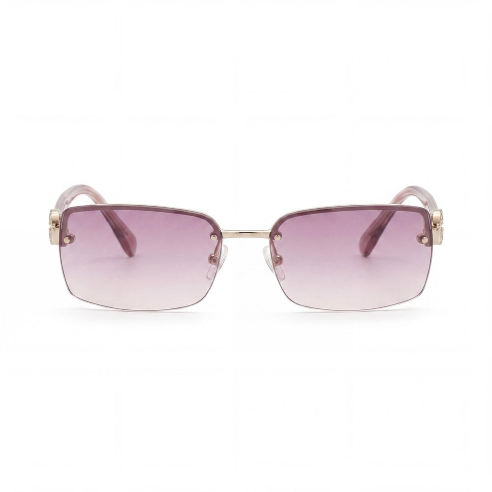 Marc Jacobs Mj 1067 Women's Designer Eyewear with Gold Pink Metal Frame and Gold Nude Lenses, Size 54mm