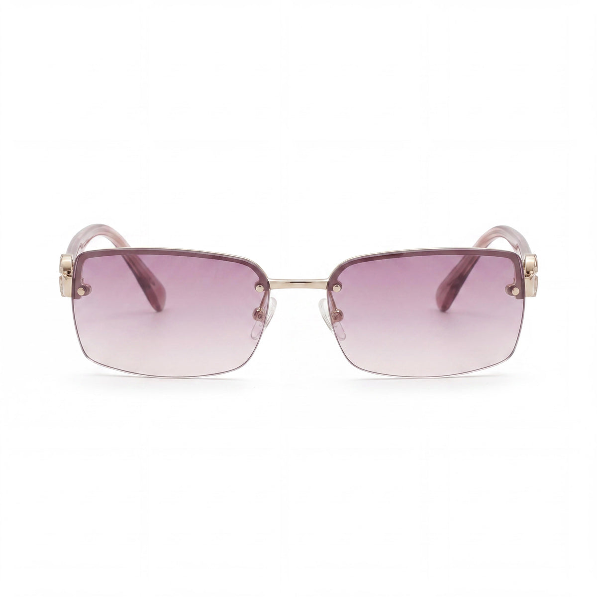Gafas de diseño para mujer Marc Jacobs Mj 1067 con montura de metal rosa dorado y lentes doradas nude, tamaño 54 mm, Photo 2