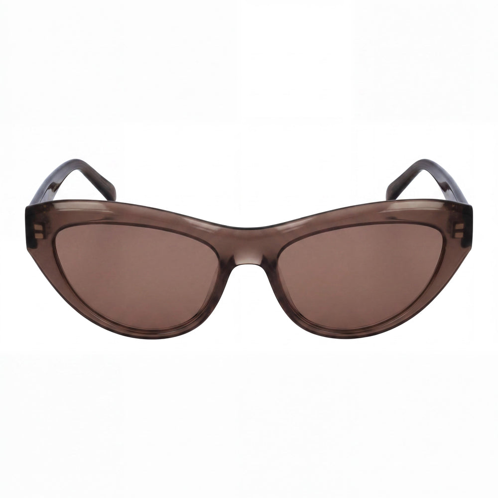 Gafas de sol Salvatore Ferragamo SF1103S de acetato transparente marrón para mujer con lentes marrones y protección UV 55 mm