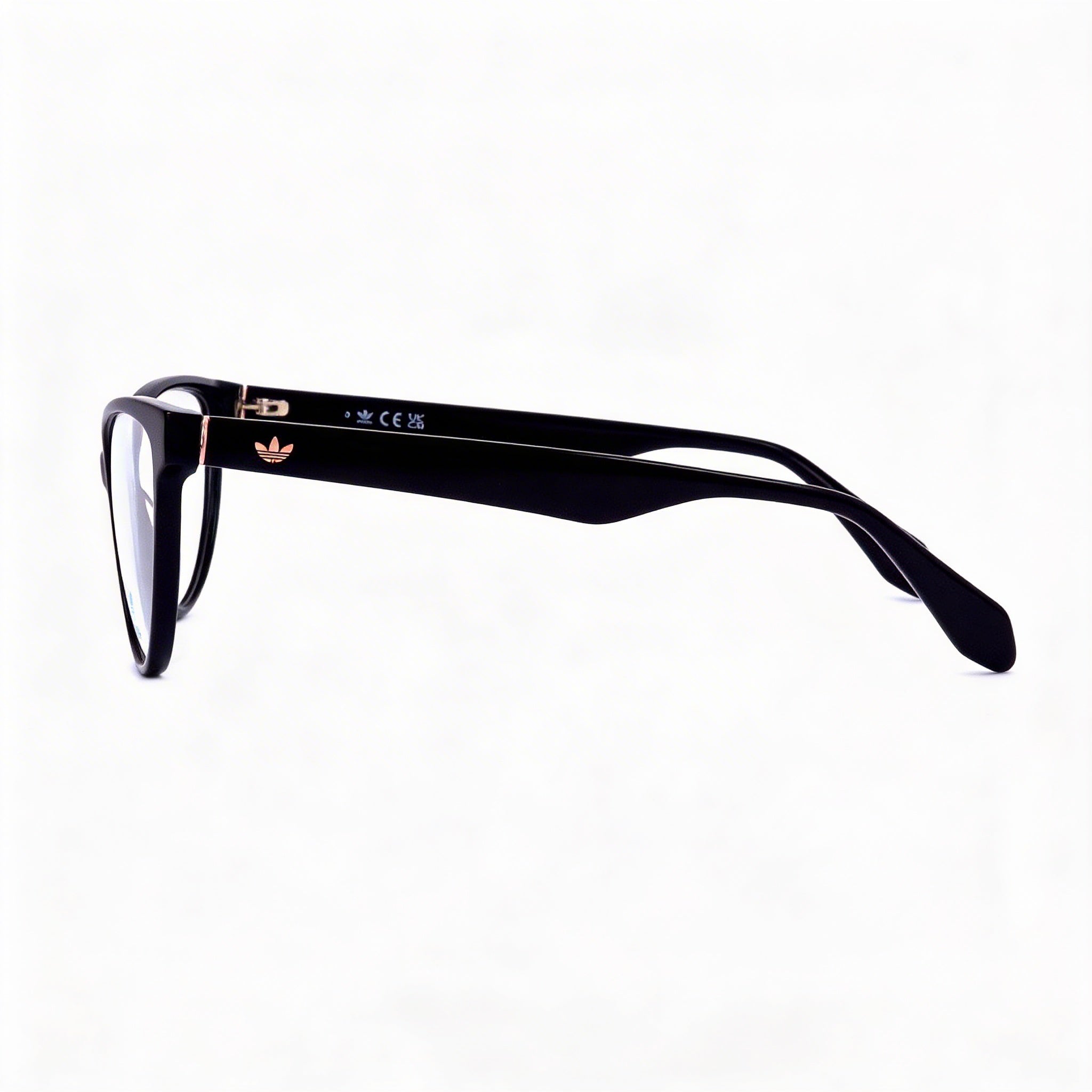 Gafas Adidas Originals Casual para hombre, montura de acetato negro brillante con lentes de policarbonato, 54 mm, Photo 2