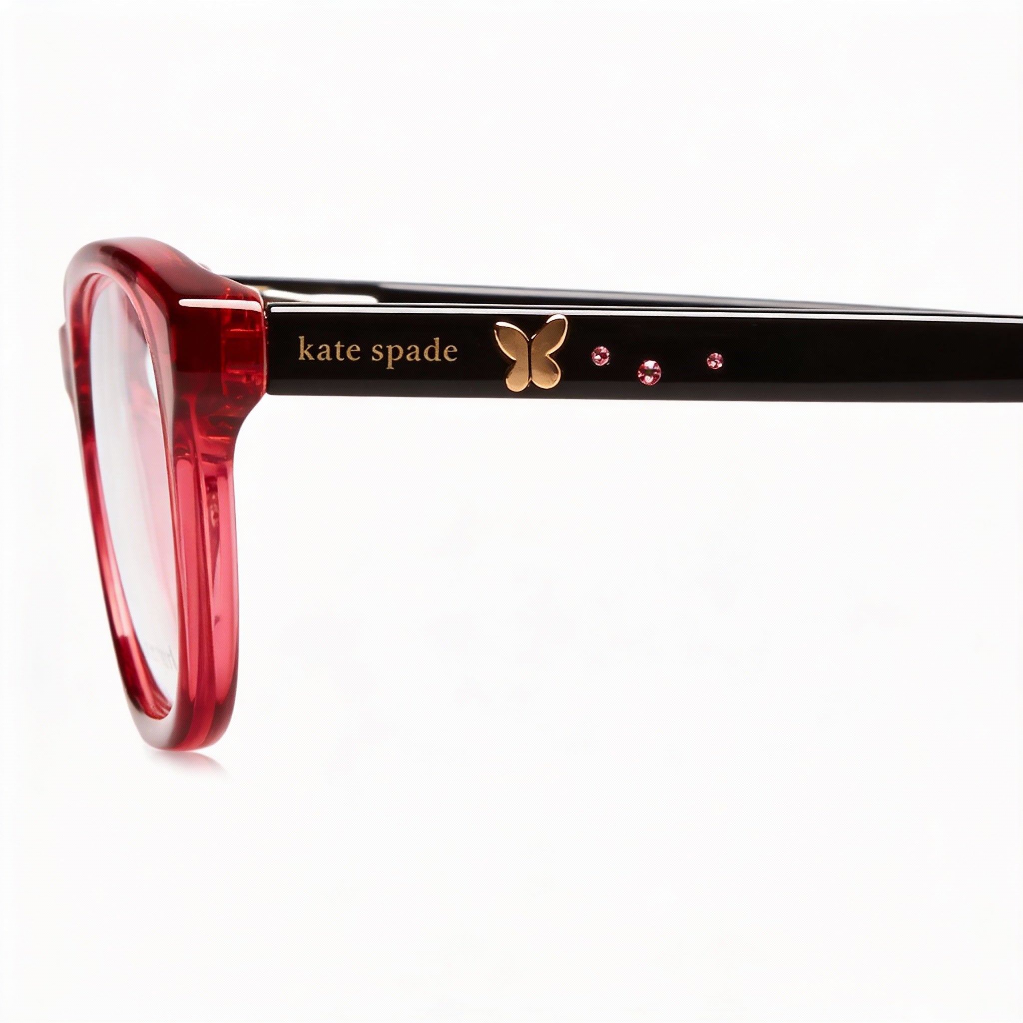Gafas ópticas unisex de acetato EMMI de Kate Spade New York, con montura, lentes de 48 mm, puente de 15 mm y patillas de 130 mm., Photo 3