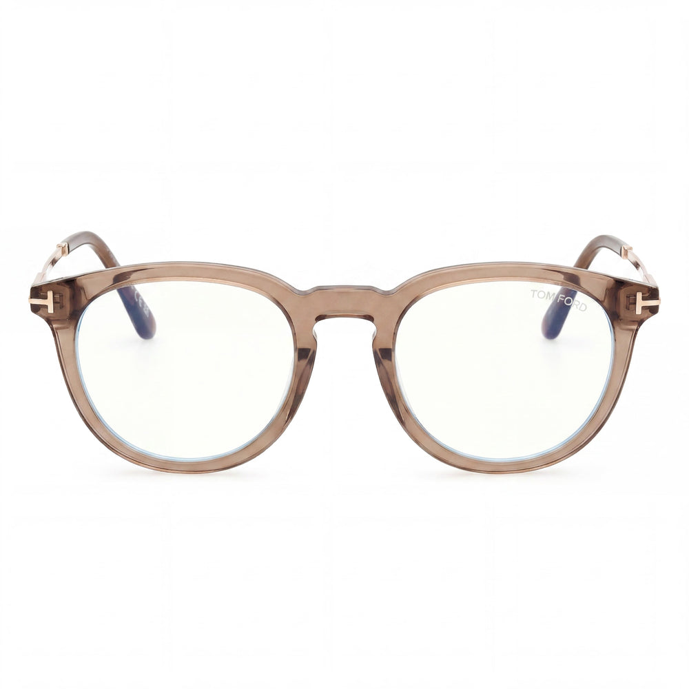 Tom Ford Unisex Brown Eyeglasses Optical Frames with Transparent Demo Lenses, Lenses Can Be Replaced with Custom Prescription Lenses
