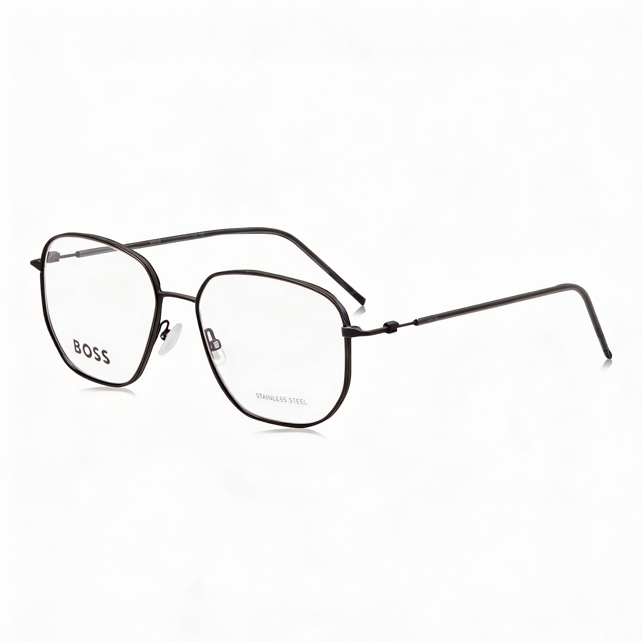 Hugo Boss Modern Collection Boss 1430 Unisex Matt Black Alloy Steel Non-Polarised Sunglasses 53mm, Photo 1