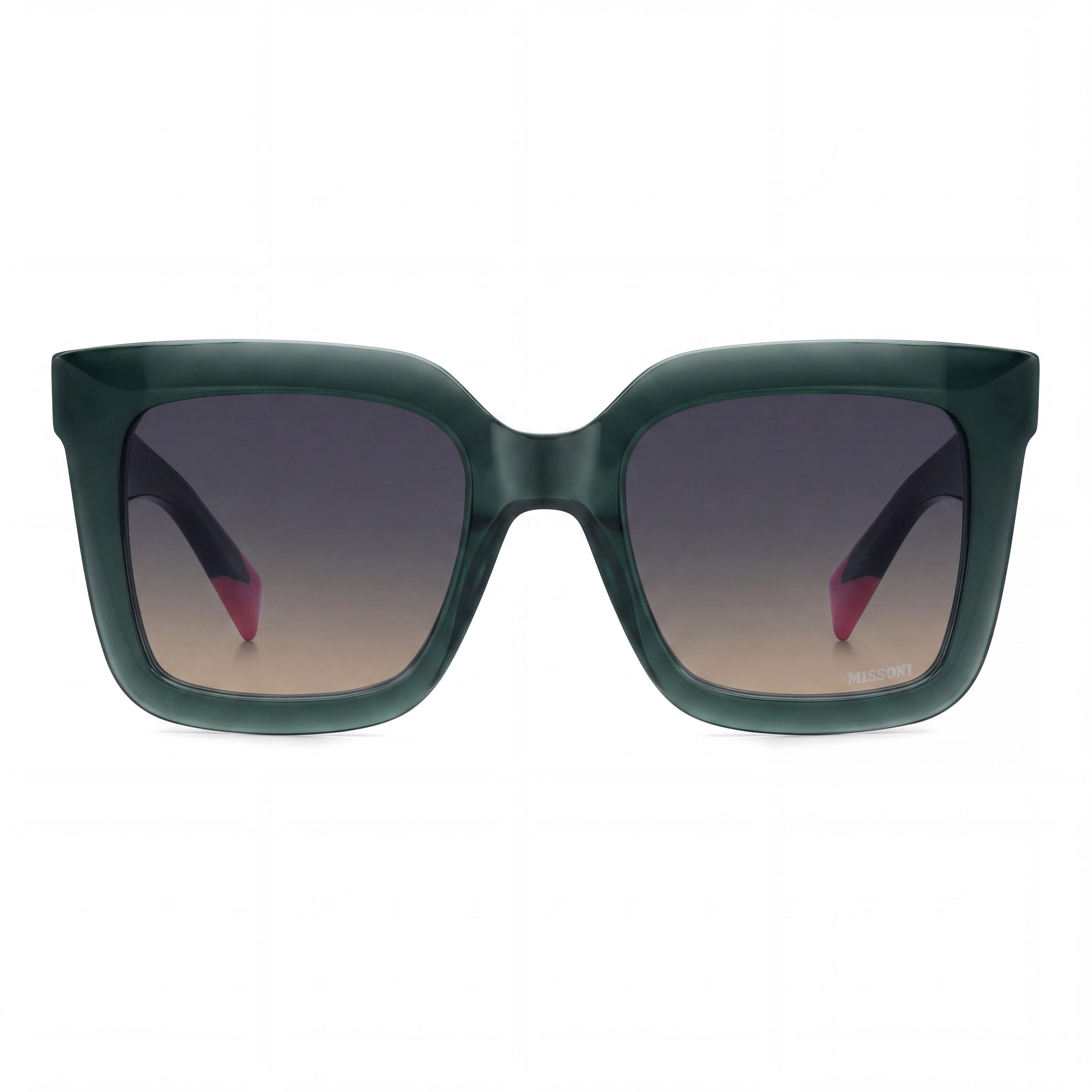 M Missoni Modern Women's Acetate Sunglasses Green Blue Doubleshade Peach UV Protection 52mm, Photo 2