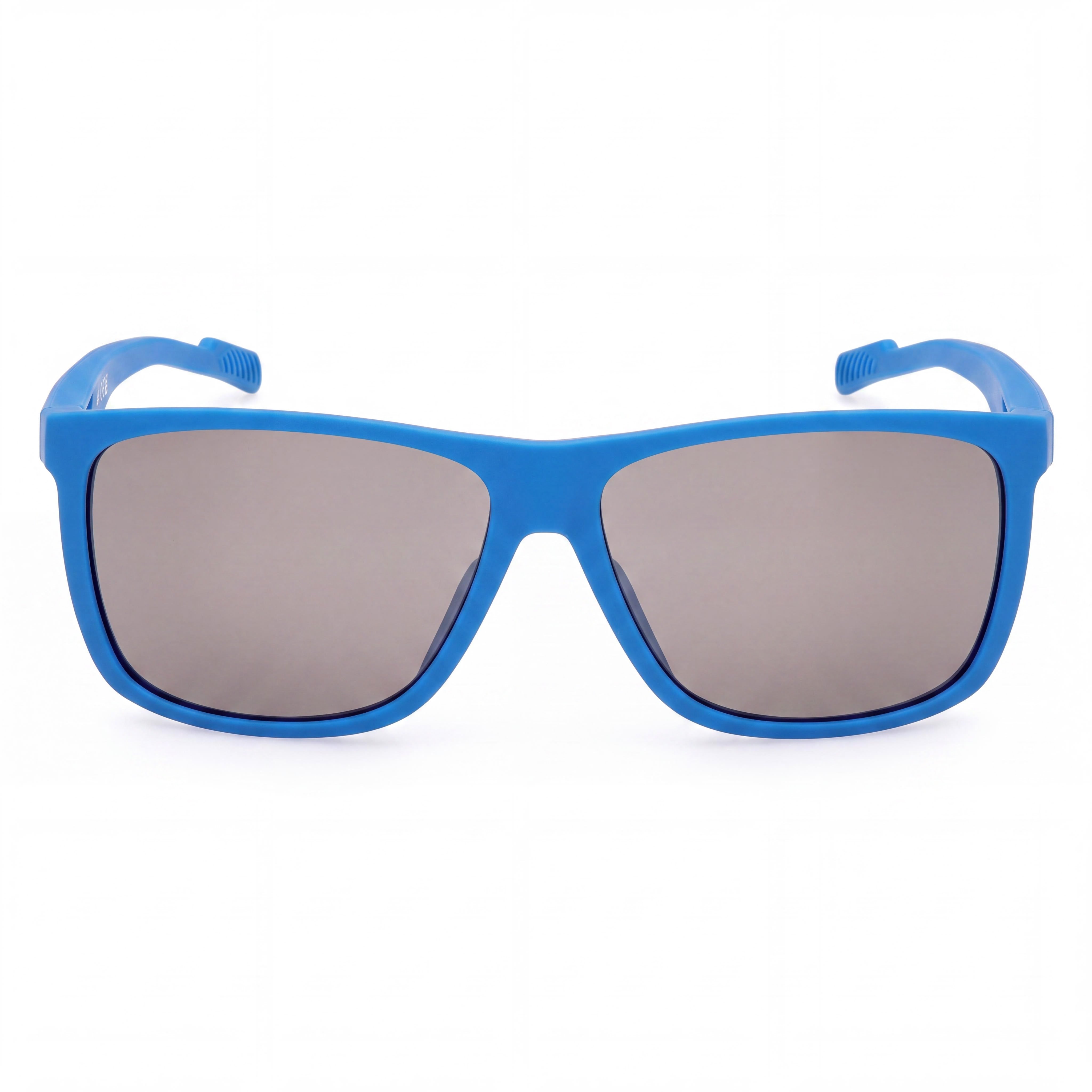 adidas Injected Sunglasses Men's Full Rim Injected Plastic Blue Frame Blue Mirror Lenses UV Protection 60mm, Photo 2