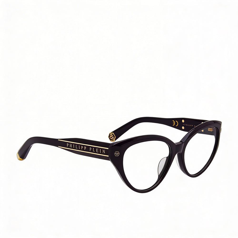 Gafas clásicas Philipp Plein para mujer con montura de acetato violeta brillante, talla 54-16-135