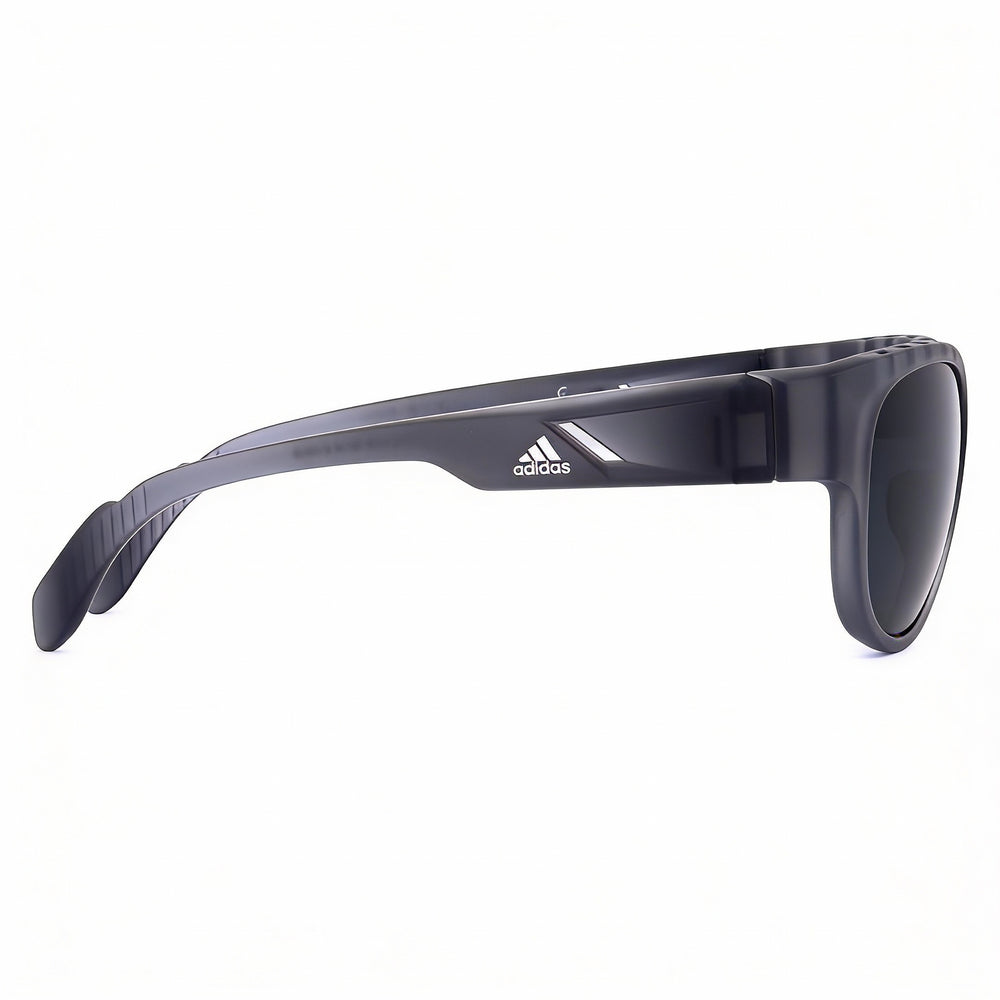 adidas Casual Unisex Grey Plastic Frame, Smoke Non-Polarized 55mm Lens Sunglasses with UV Protection