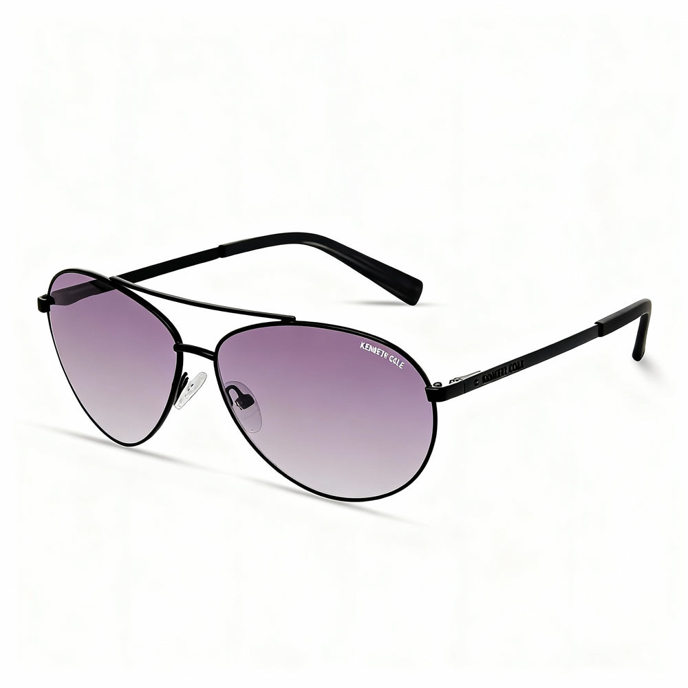 Gafas de sol Kenneth Cole New York Kc6302g de metal para mujer, montura negra mate, lentes de espejo marrones, 63 mm
