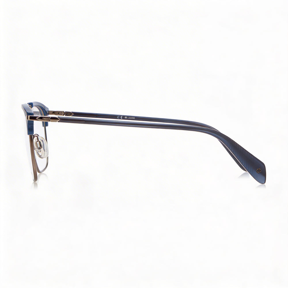 Gafas modernas para mujer Rag & Bone con montura de acero aleado en negro, 54 mm de ancho de lente
