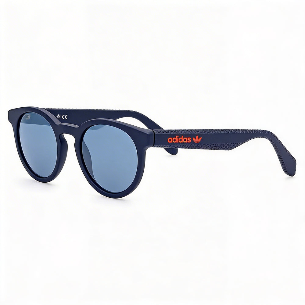 Adidas Originals Classic Unisex Sunglasses with Metal Frame, Blue Mirror Lenses, UV Protection, 52mm