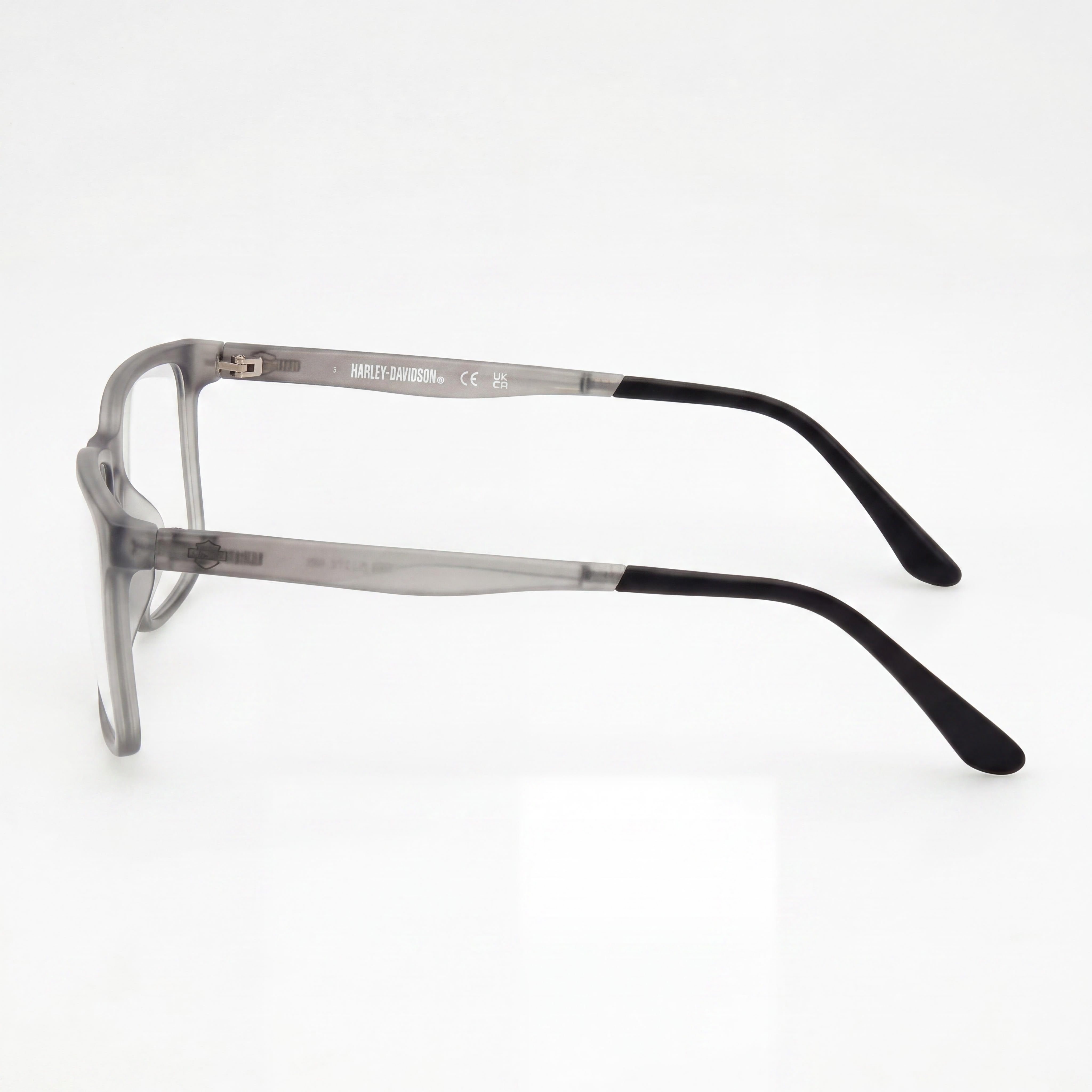 Harley-Davidson Hd50021 Men's Matte Grey Injected Ophthalmic, Multicoloured Polycarbonate 57mm Eyeglasses, Photo 2