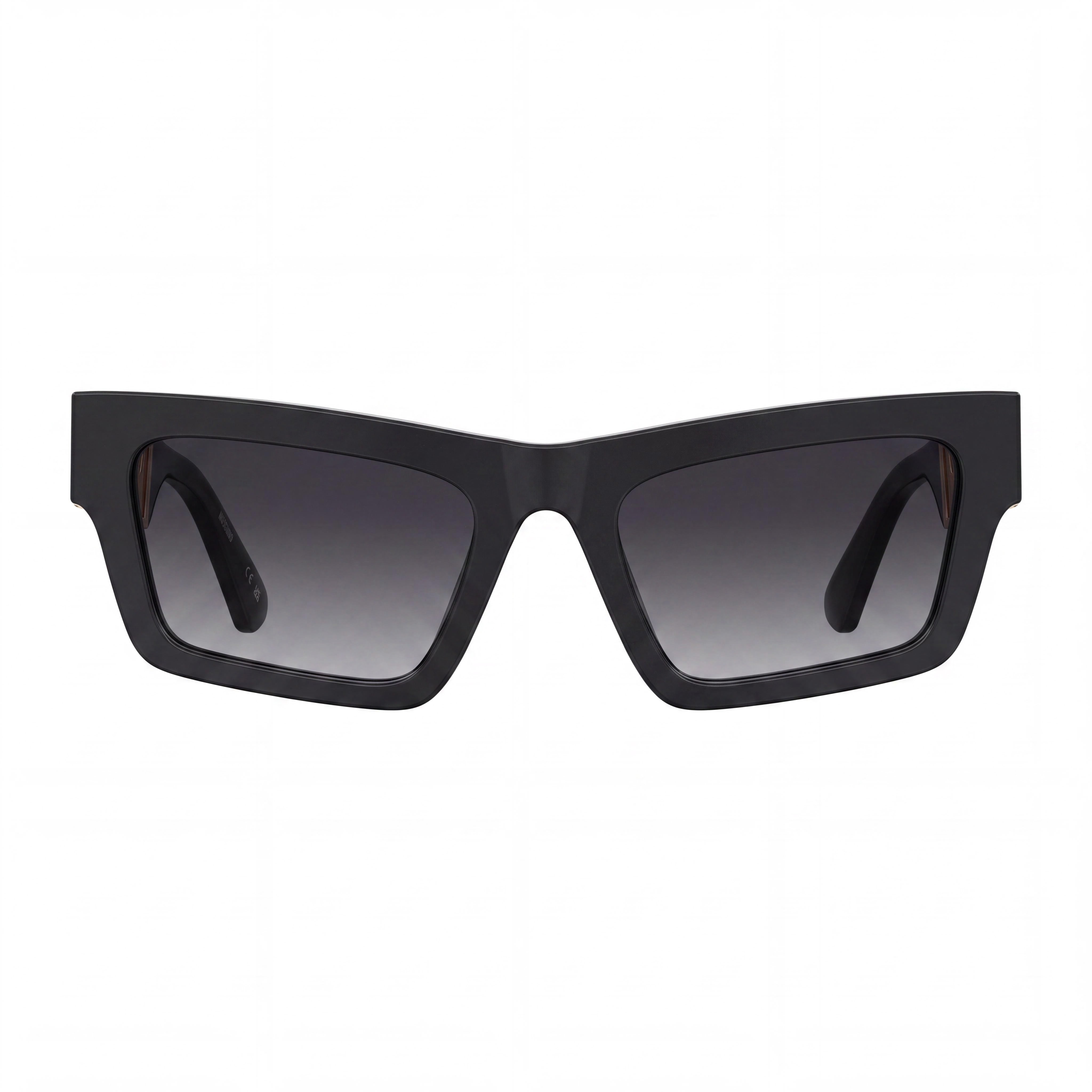 Moschino Casual. Women's Metall Frame Non-Polarized Sunglasses with Black Dark Grey Shaded Frame and Dark Grey Shaded Lenses 53-20-140mm, Photo 2